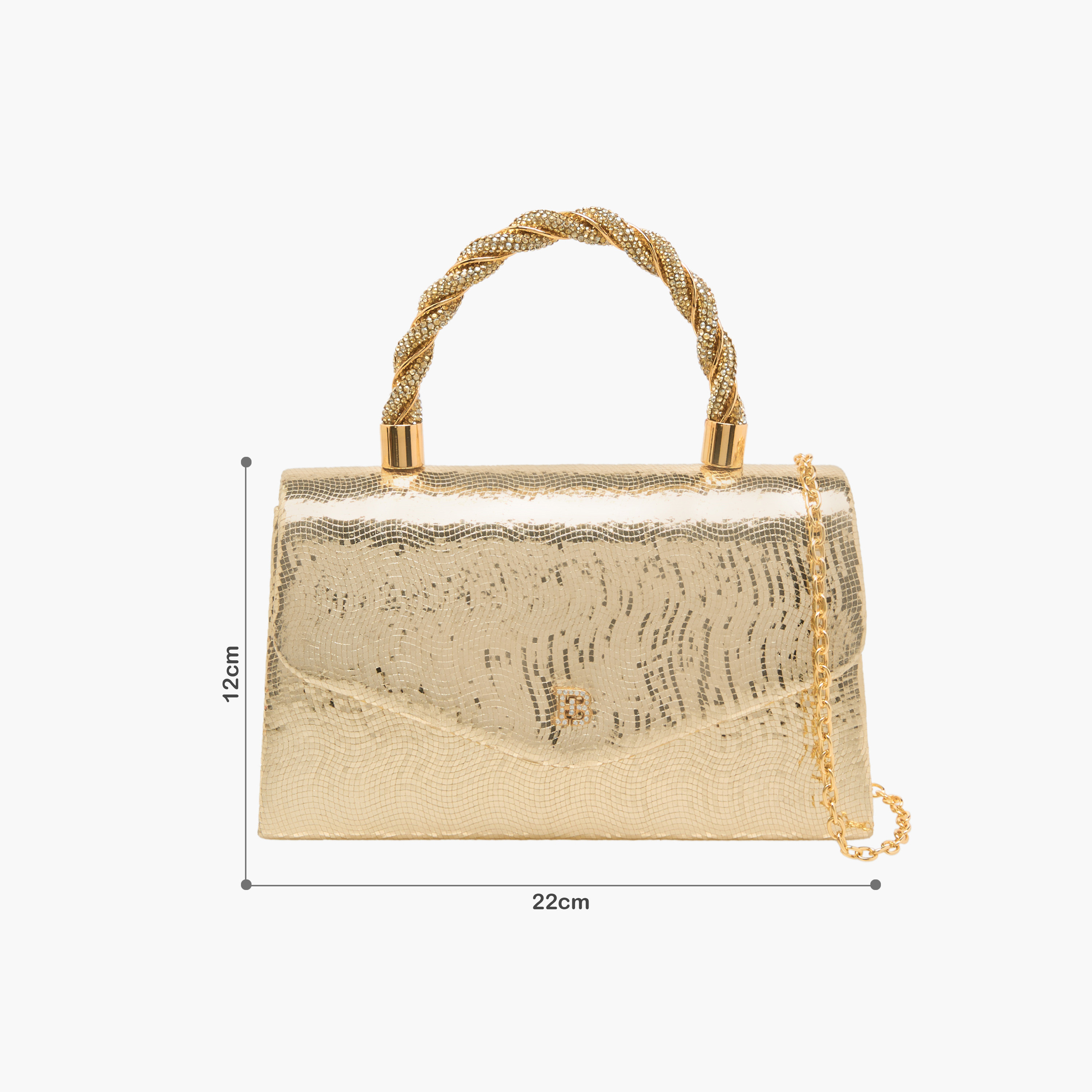 Flora Bella Textured Satchel Bag with Button Closure-women-bagsandwallets-handbags-image-2