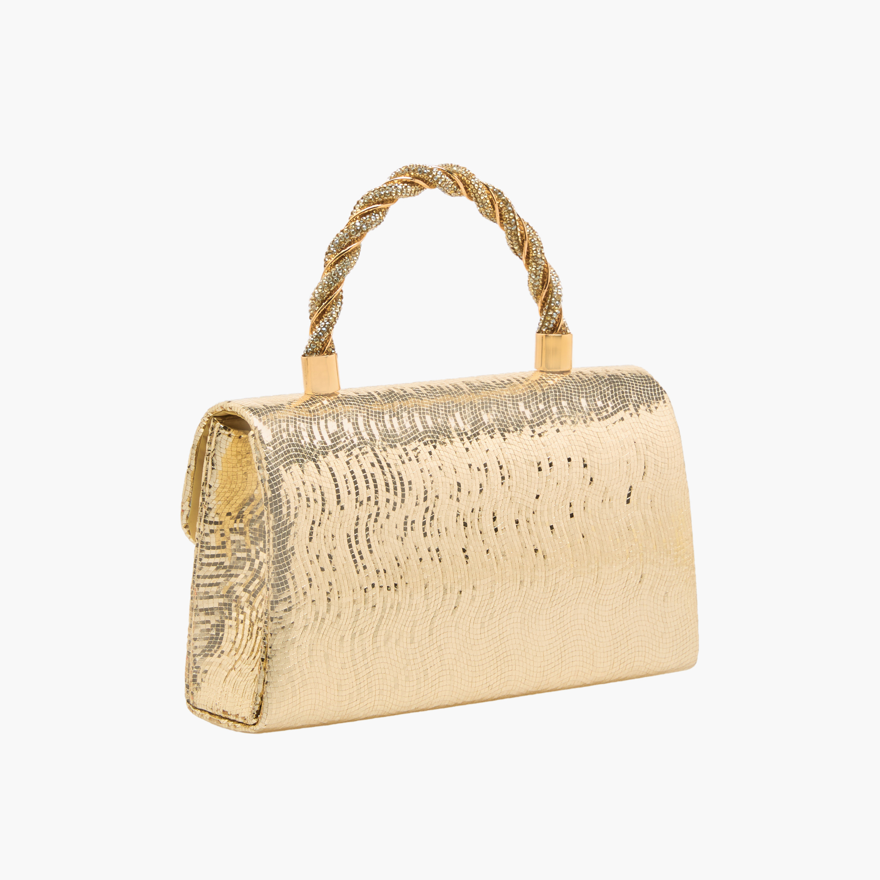 Flora Bella Textured Satchel Bag with Button Closure-women-bagsandwallets-handbags-image-5