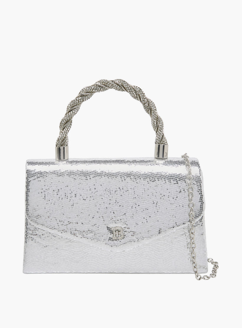 شنطة ساتشيل بارزة الملمس بزر إغلاق من فلورا بيلا-women-bagsandwallets-handbags-image-1