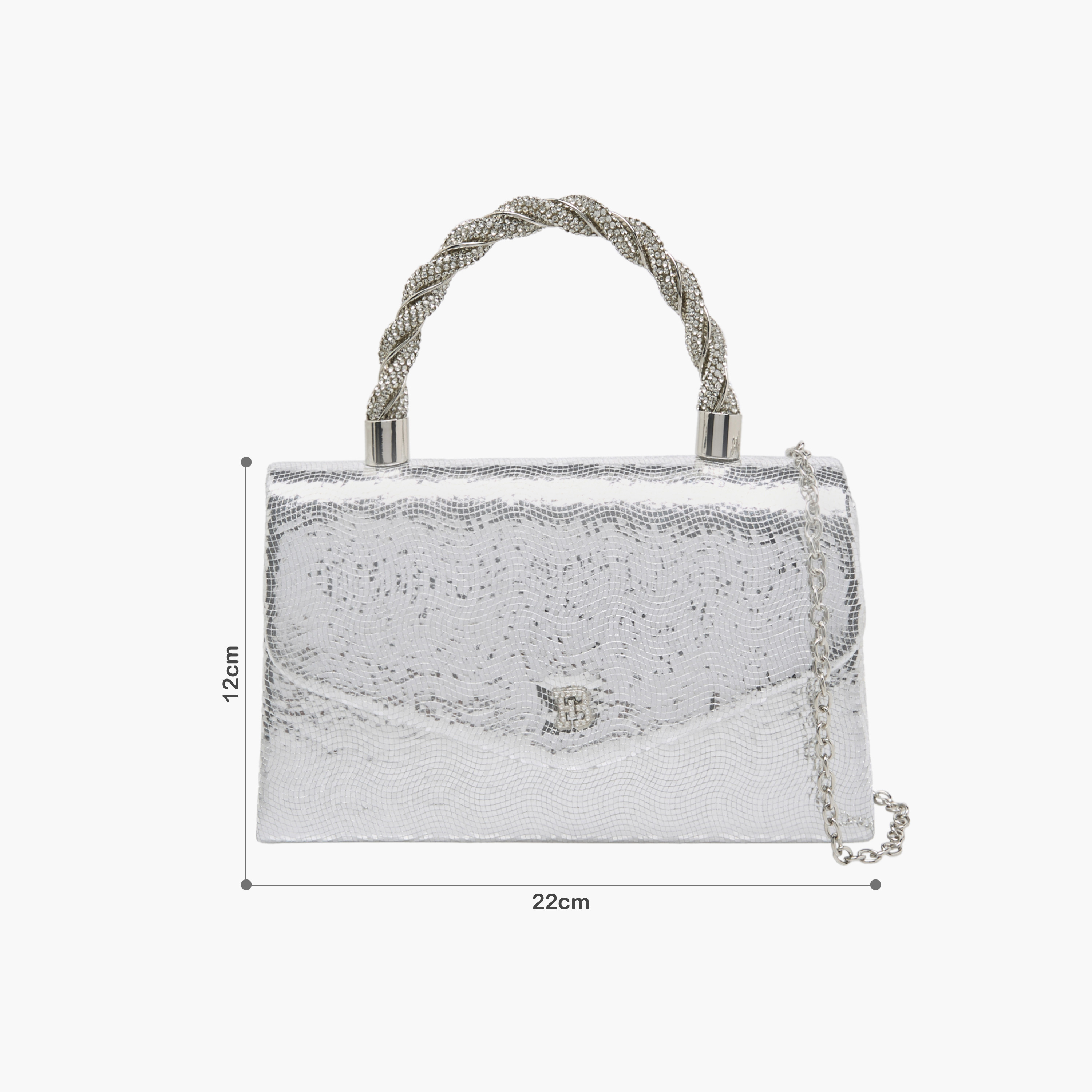 شنطة ساتشيل بارزة الملمس بزر إغلاق من فلورا بيلا-women-bagsandwallets-handbags-image-2