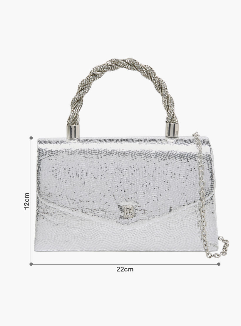 شنطة ساتشيل بارزة الملمس بزر إغلاق من فلورا بيلا-women-bagsandwallets-handbags-image-2