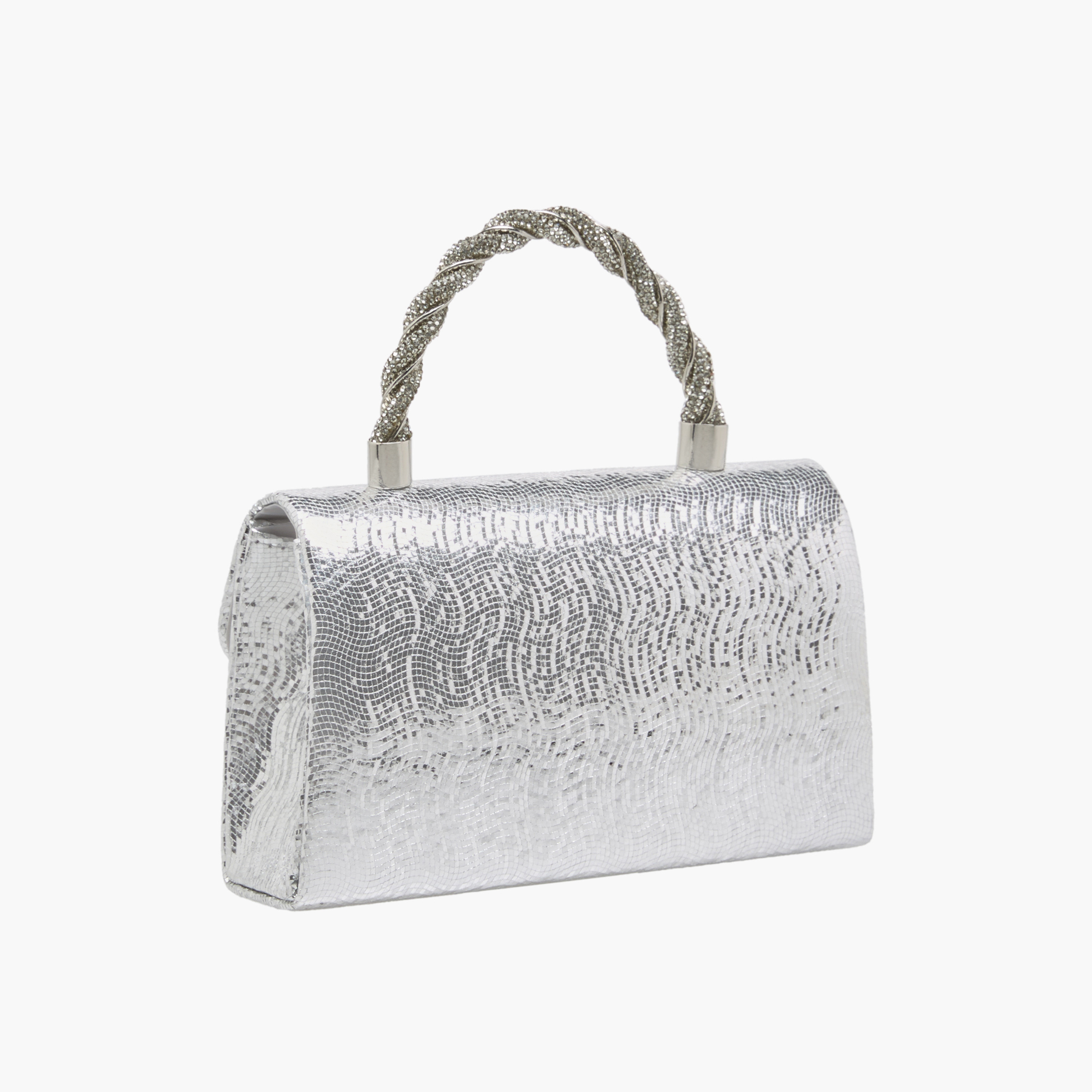 شنطة ساتشيل بارزة الملمس بزر إغلاق من فلورا بيلا-women-bagsandwallets-handbags-image-5