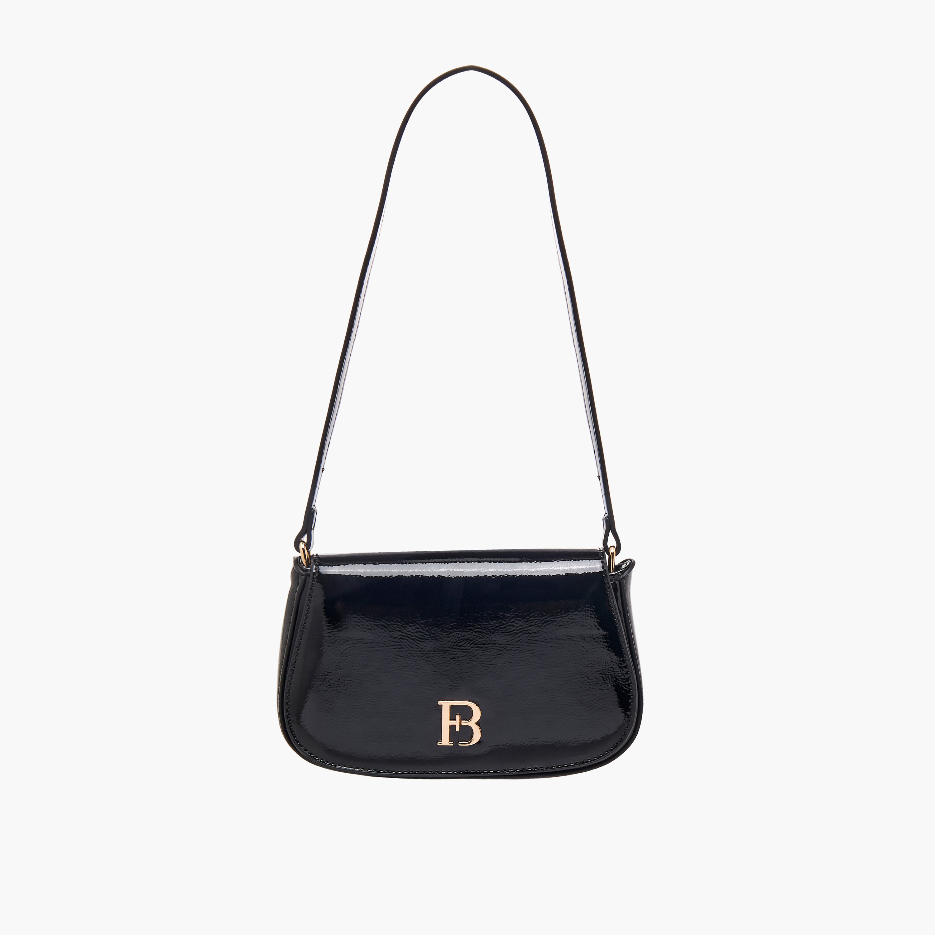 شنطة كتف بطبعات شعار ميتالك وسحاب إغلاق من فلورا بيلا-women-bagsandwallets-handbags-image-1