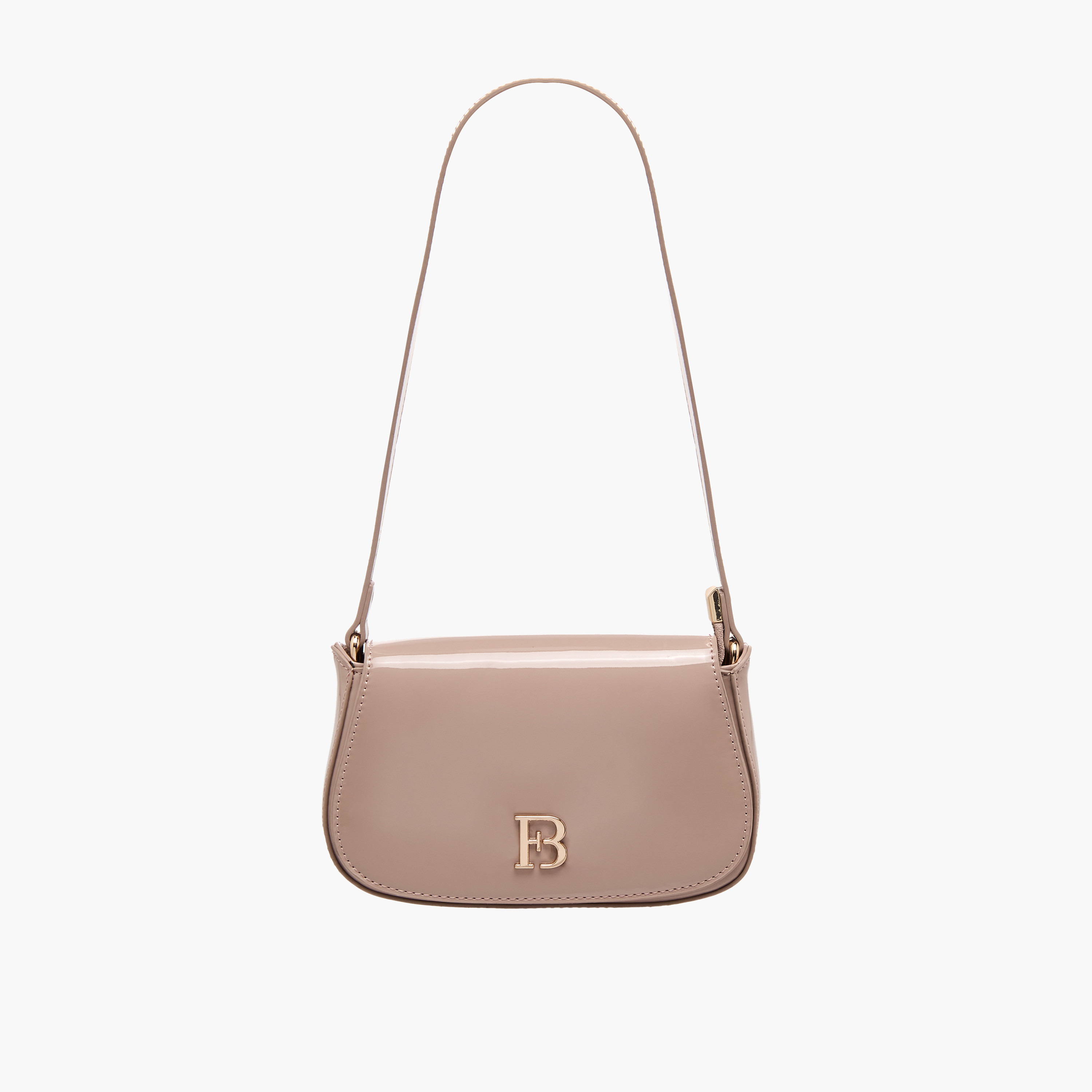 شنطة كتف بطبعات شعار ميتالك وسحاب إغلاق من فلورا بيلا-women-bagsandwallets-handbags-image-1
