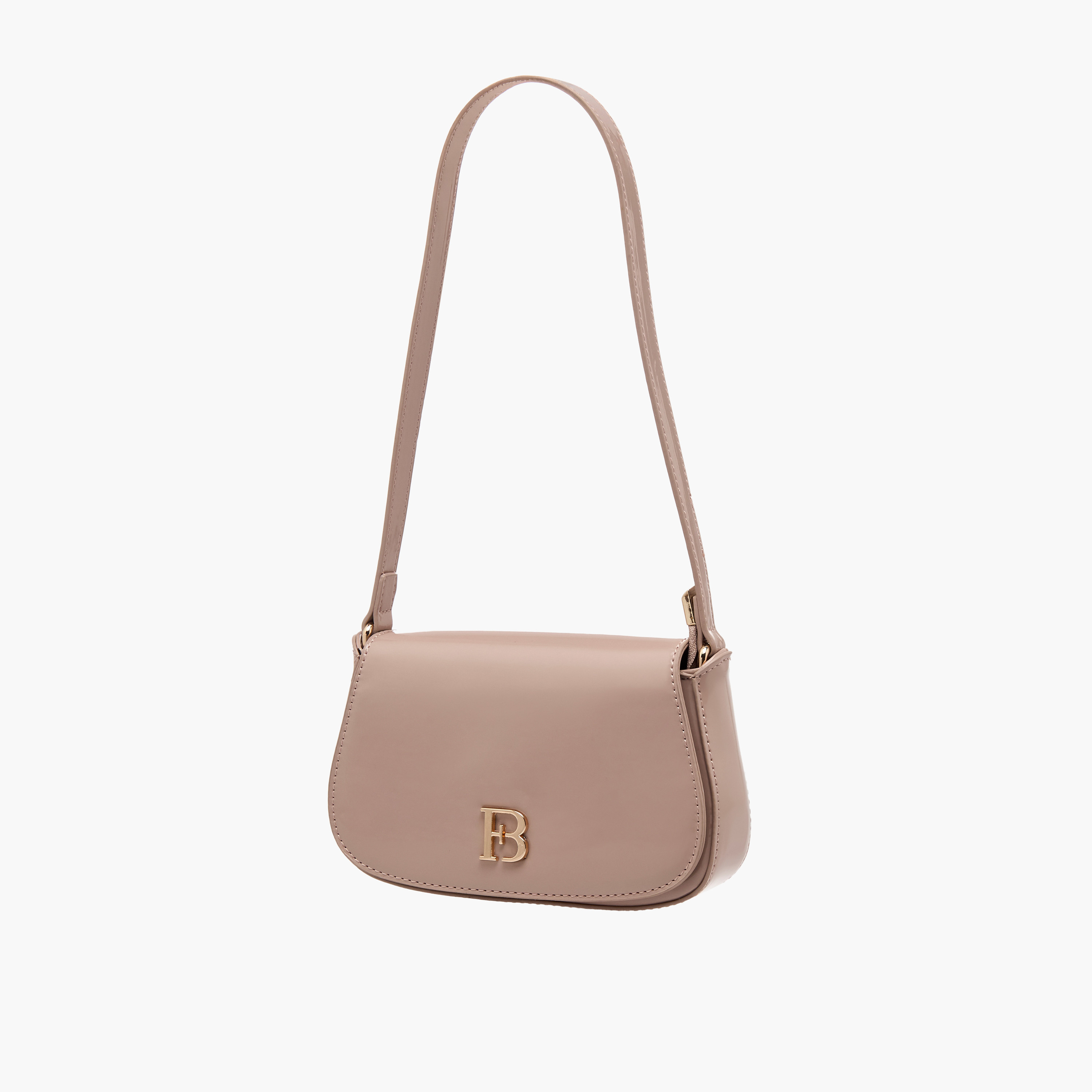 شنطة كتف بطبعات شعار ميتالك وسحاب إغلاق من فلورا بيلا-women-bagsandwallets-handbags-image-2