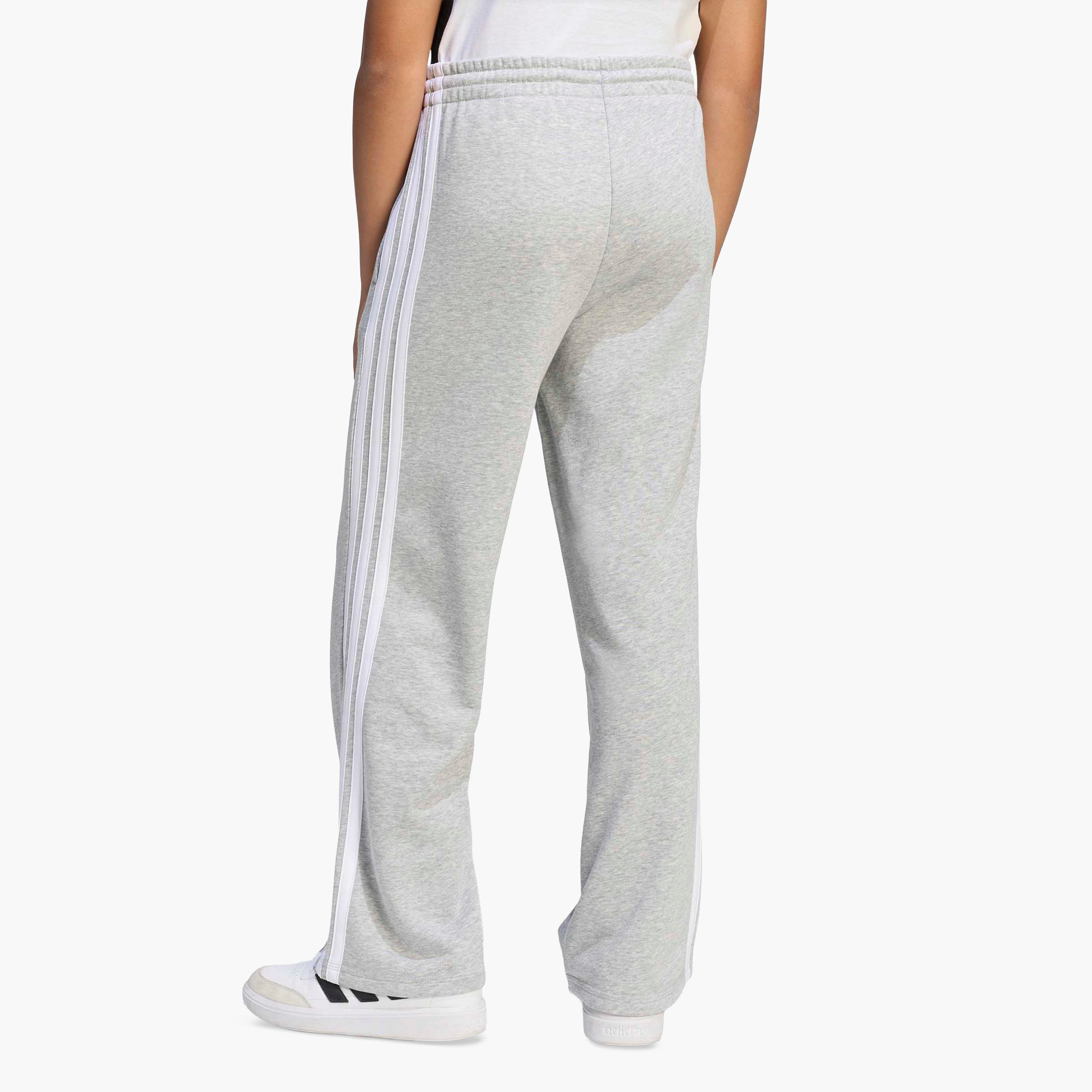 adidas Elastic Drawstring Track Pants with Pockets-girls-clothing-bottoms-joggersandtrackpants-image-3