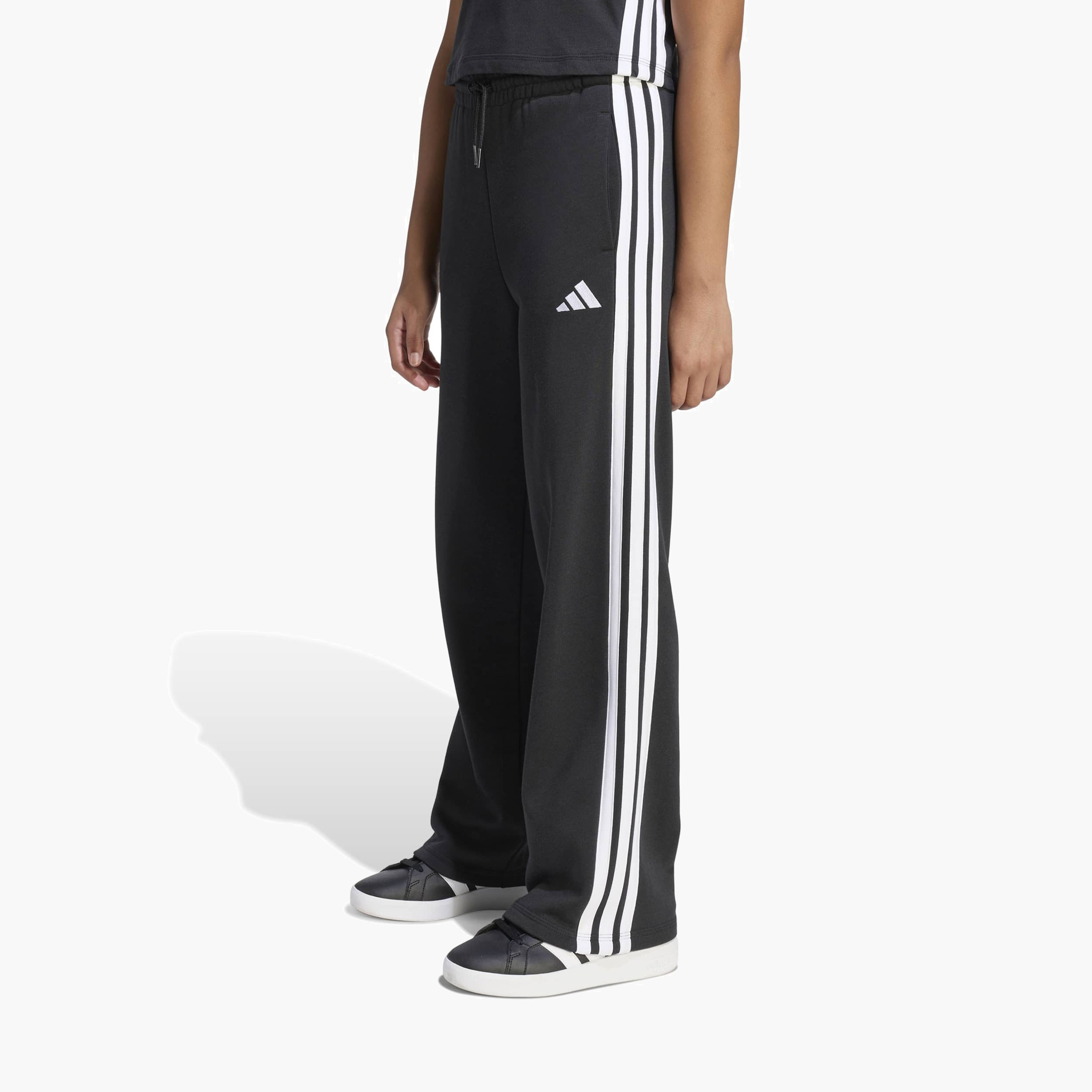 adidas Elasticated Track Pants with Pockets-girls-clothing-sportswear-bottoms-joggersandtrackpants-image-2