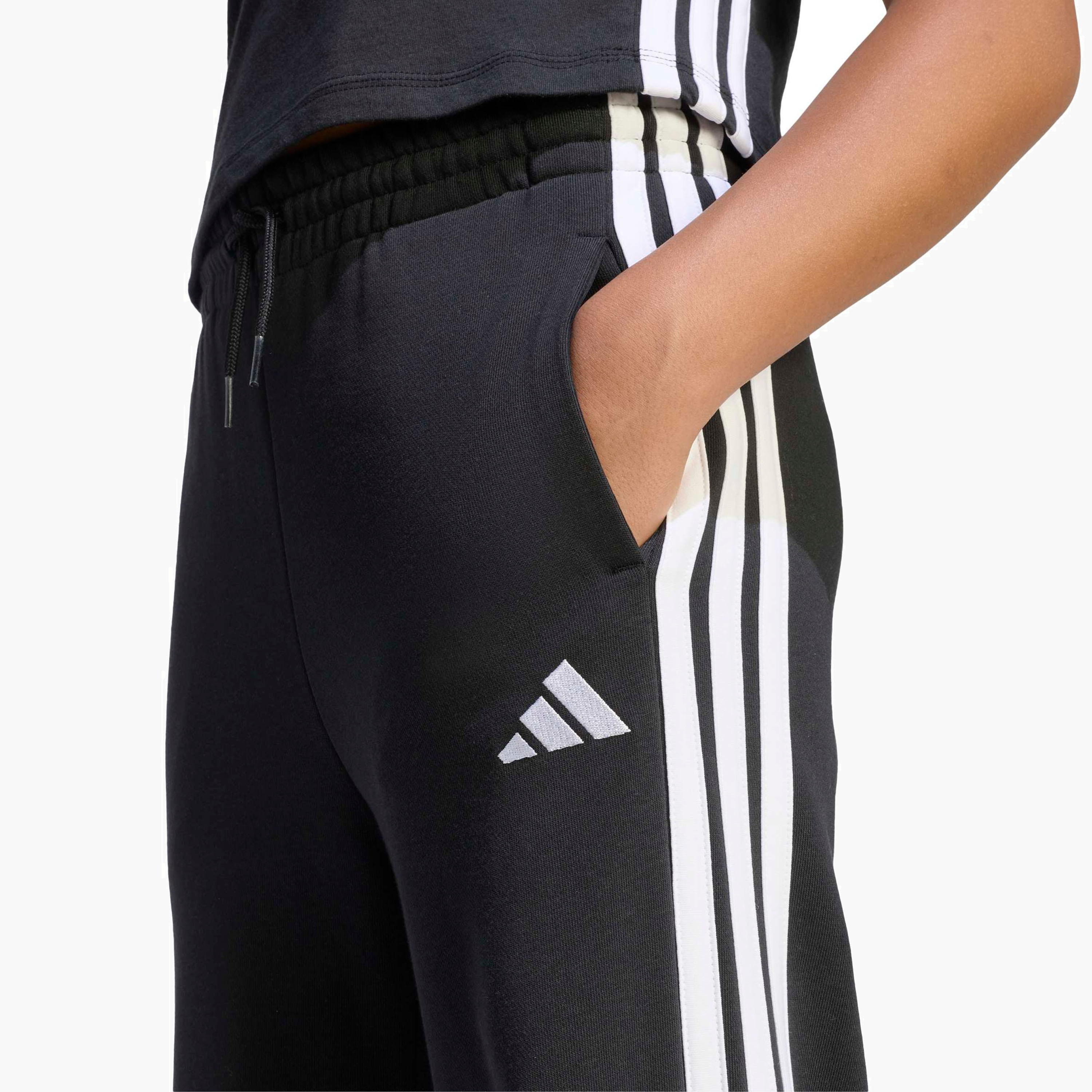 adidas Elasticated Track Pants with Pockets-girls-clothing-sportswear-bottoms-joggersandtrackpants-image-5