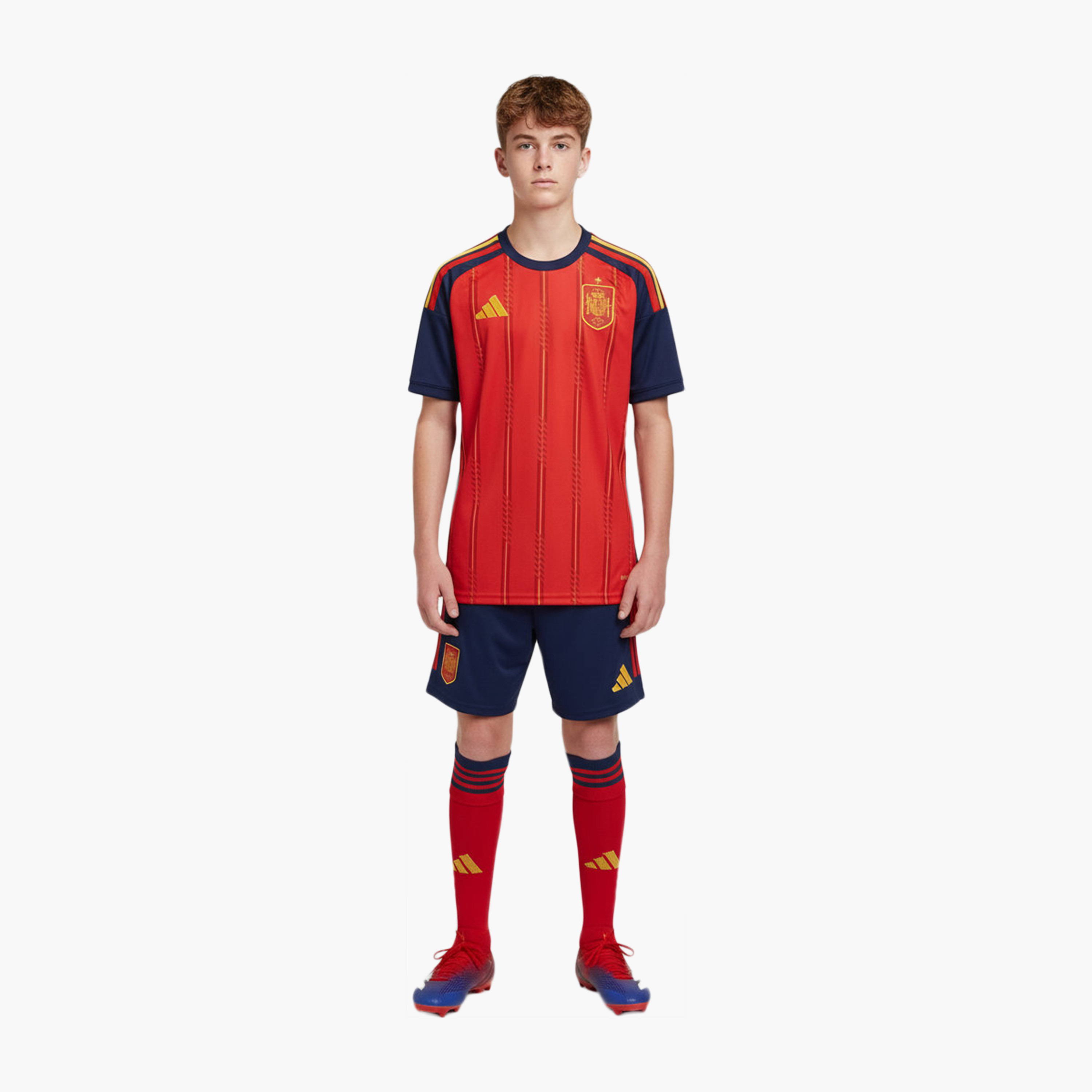 adidas Boys Spain 26 Home FIFA World Cup Jersey-boys-clothing-sportswear-tops-image-2
