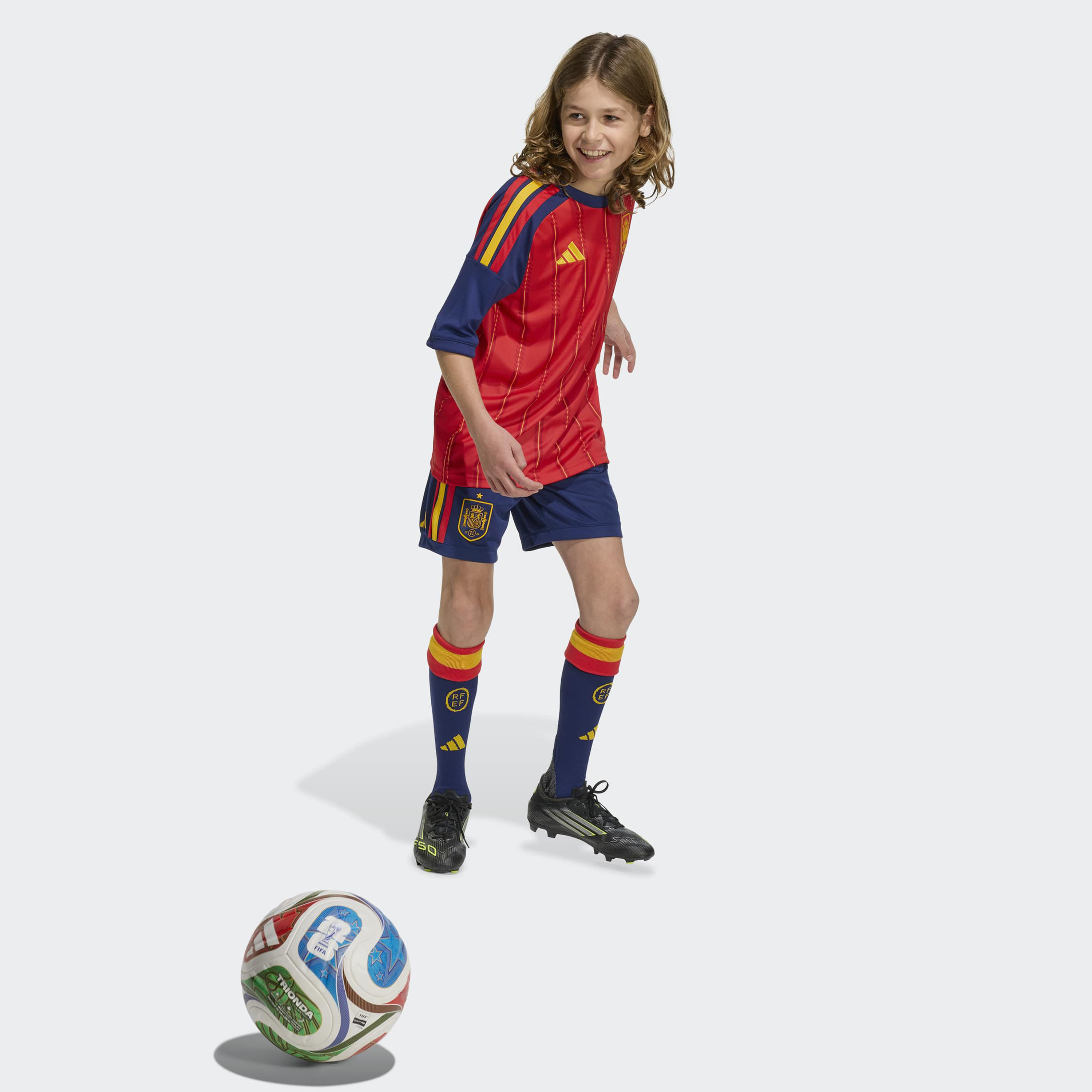 شورت أديداس للأطفال منتخب إسبانيا 26 الأساسي-girls-clothing-sportswear-bottoms-image-6