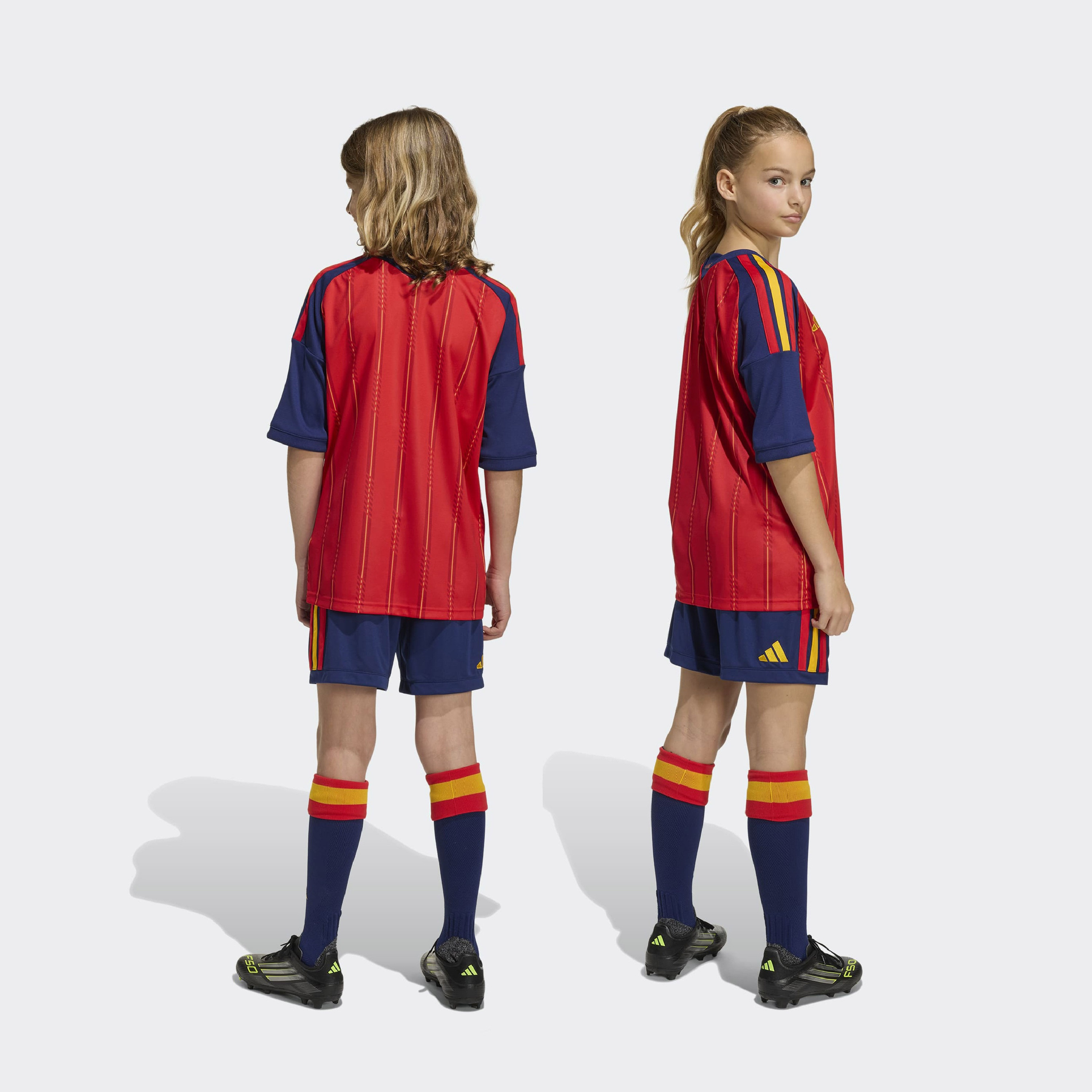 شورت أديداس للأطفال منتخب إسبانيا 26 الأساسي-girls-clothing-sportswear-bottoms-image-3