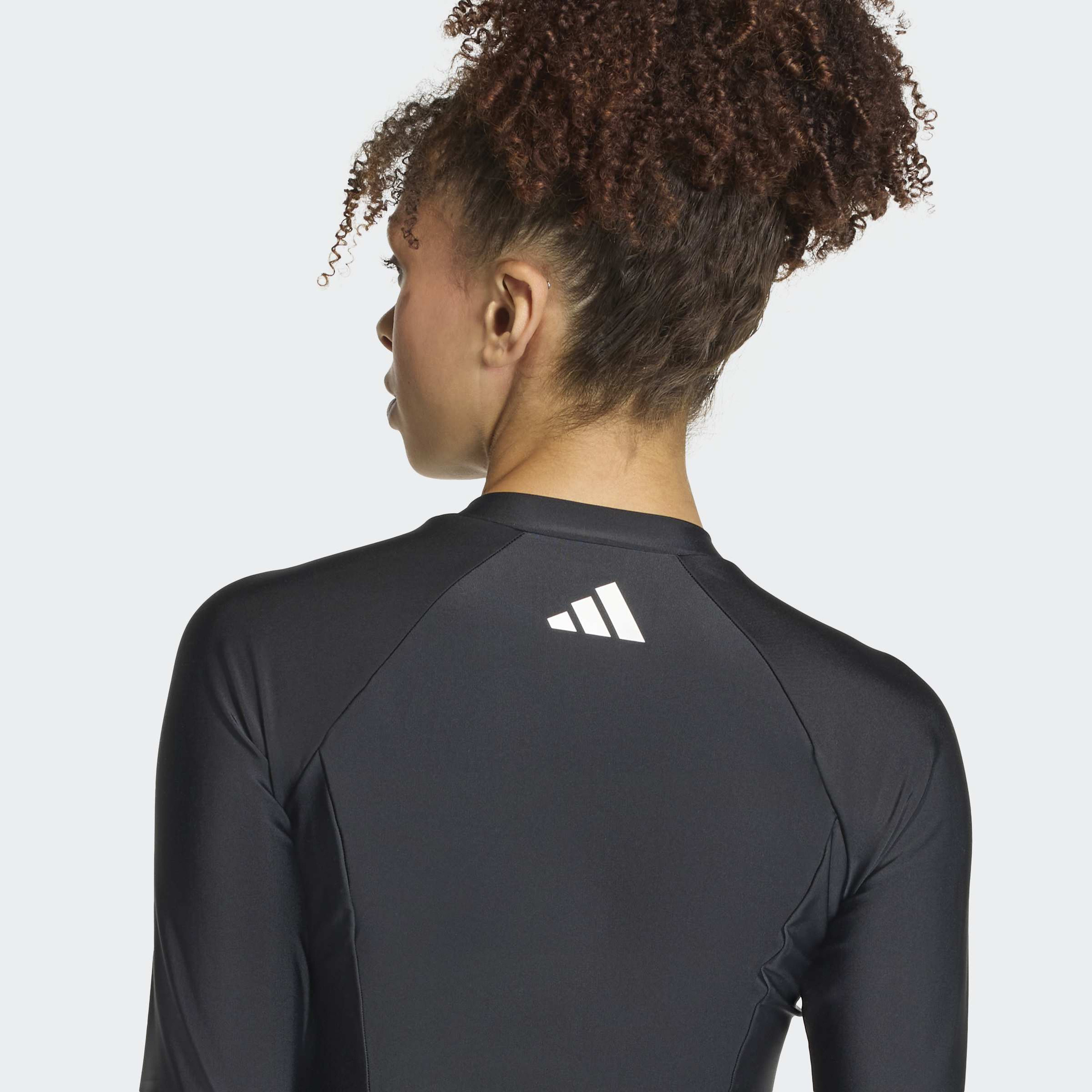 adidas Women Logo Long Sleeve One-Piece Swimsuit-sports-women-clothing-swimwear-image-5