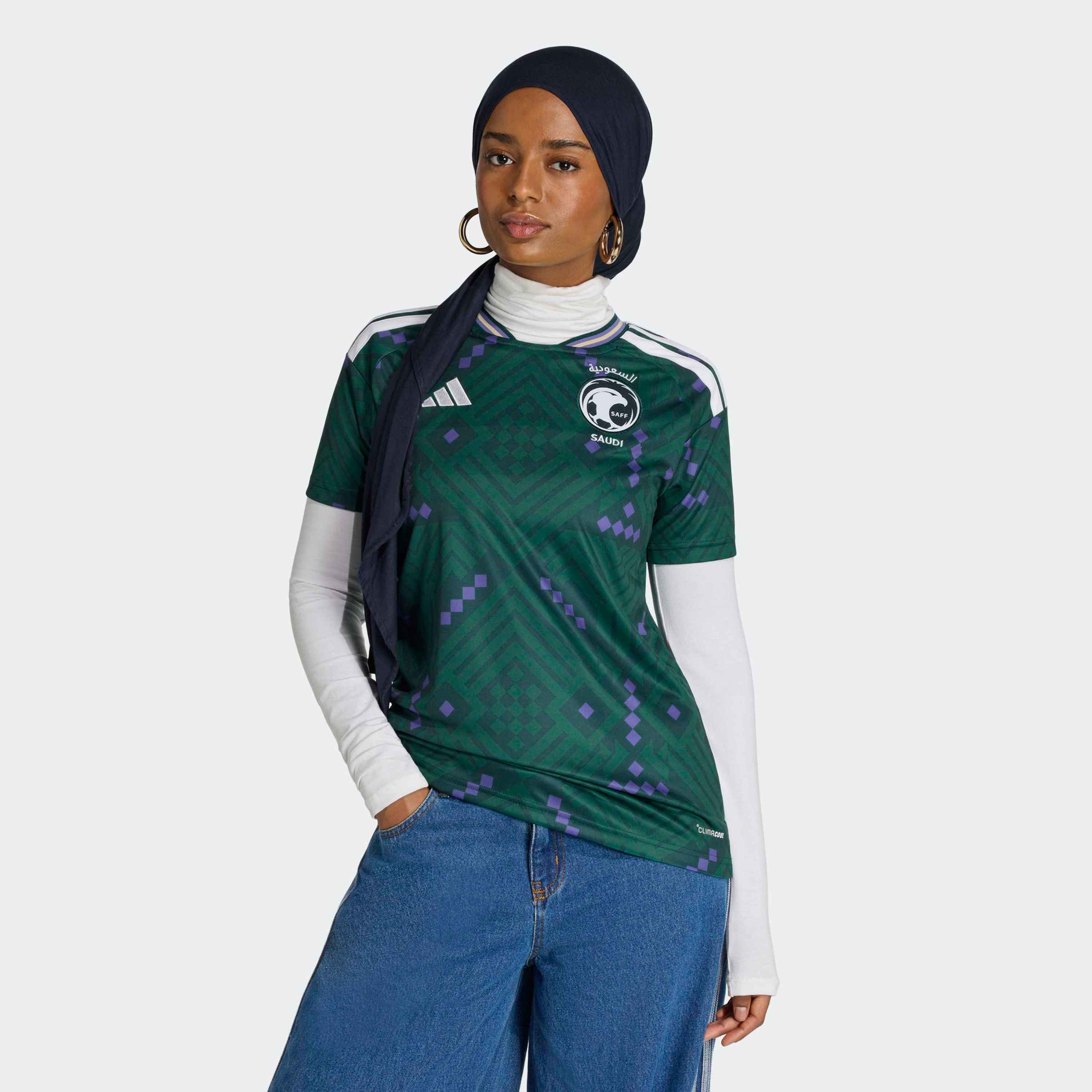 اديداس - قميص منتخب السعودية الأساسي للنساء لكأس العالم FIFA 2026-women-clothing-tshirts-image-1