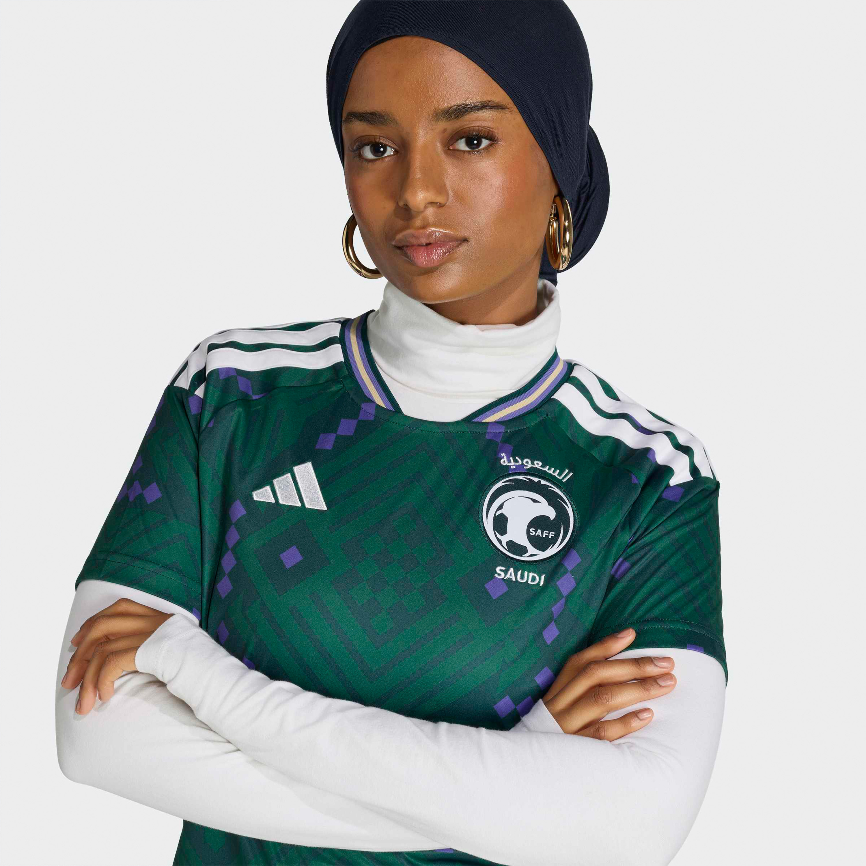 اديداس - قميص منتخب السعودية الأساسي للنساء لكأس العالم FIFA 2026-women-clothing-tshirts-image-4