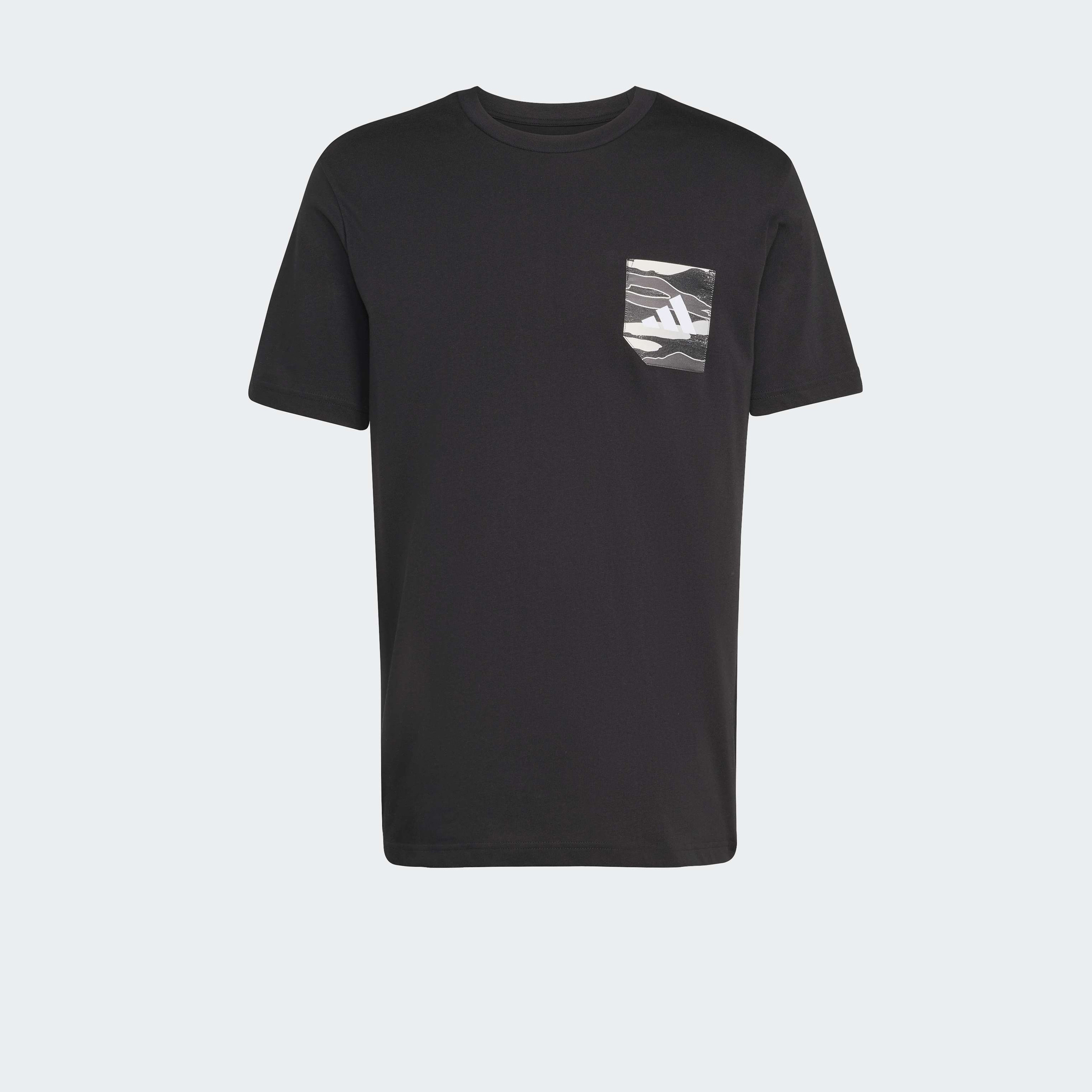 اديداس - تيشيرت رجالي بأكمام قصيرة مزين برسومات وجيب منسوج بنمط مموه-men-clothing-sportswearandactivewear-tshirtsandpolos-image-2