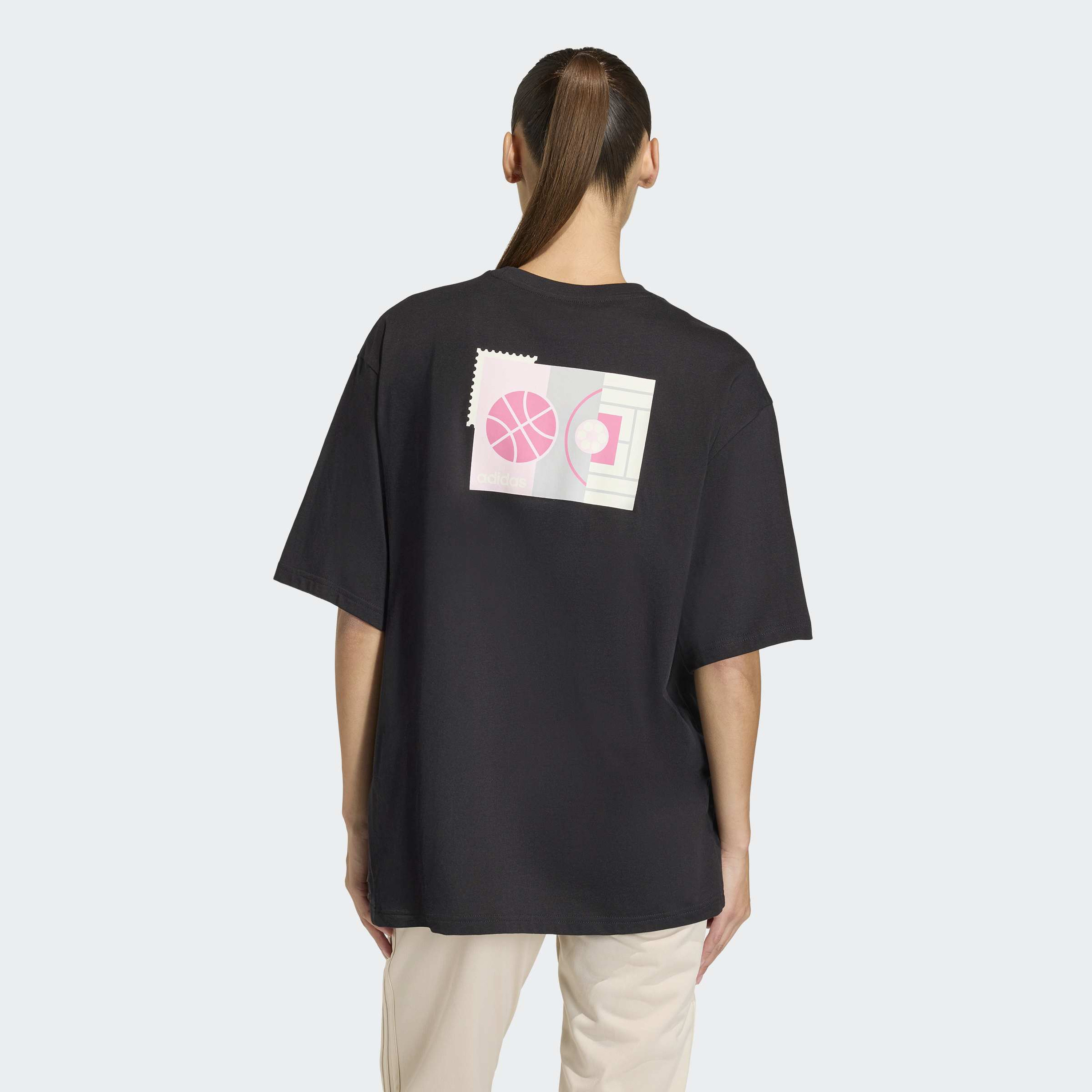 اديداس - تيشيرت نسائي بأكمام قصيرة مطبوع عليه ذكريات رياضية-sports-women-clothing-tshirtsandvests-image-3
