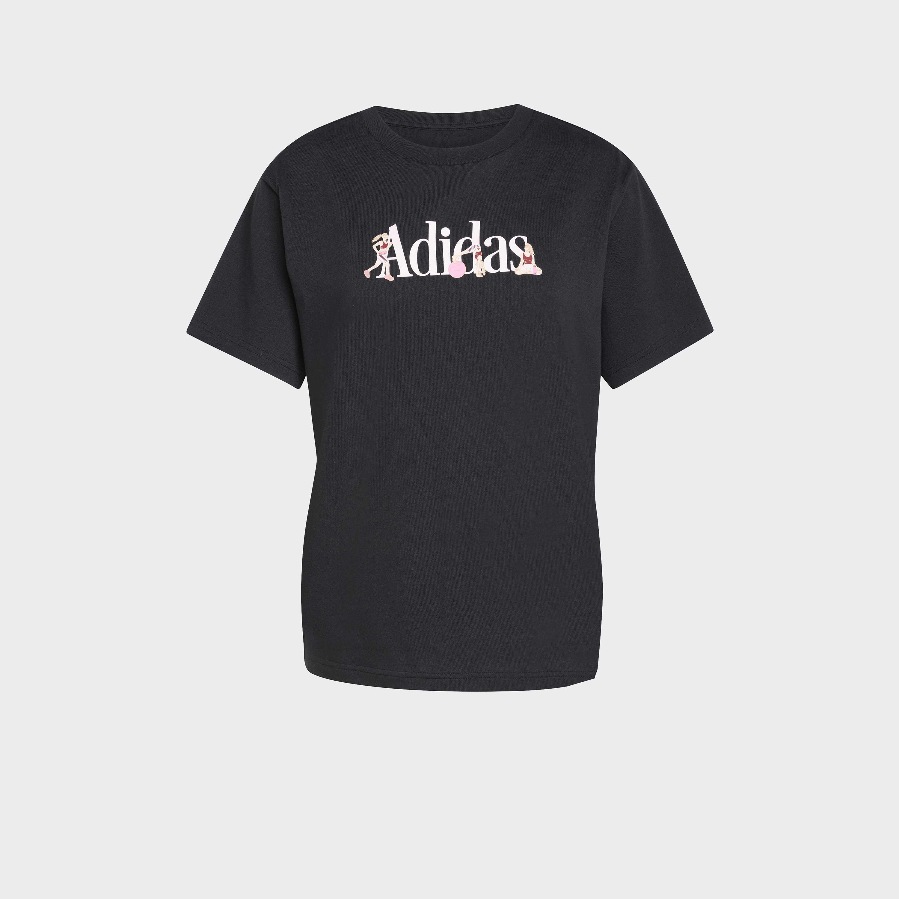 اديداس - تيشيرت نسائي رياضي ناعم بأكمام قصيرة مزين برسومات-sports-women-clothing-tshirtsandvests-image-6