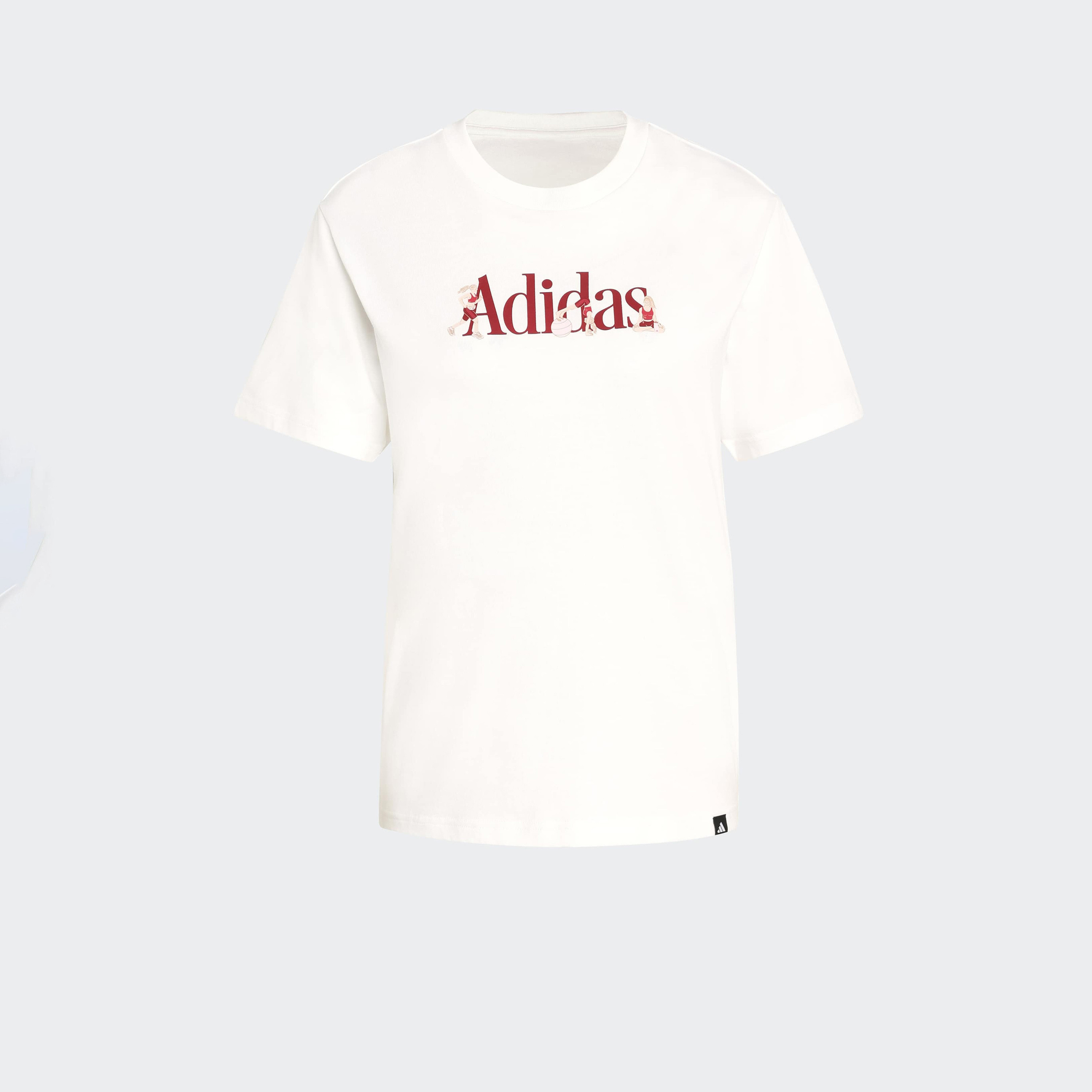اديداس - تيشيرت نسائي رياضي ناعم بأكمام قصيرة مزين برسومات-sports-women-clothing-tshirtsandvests-image-13