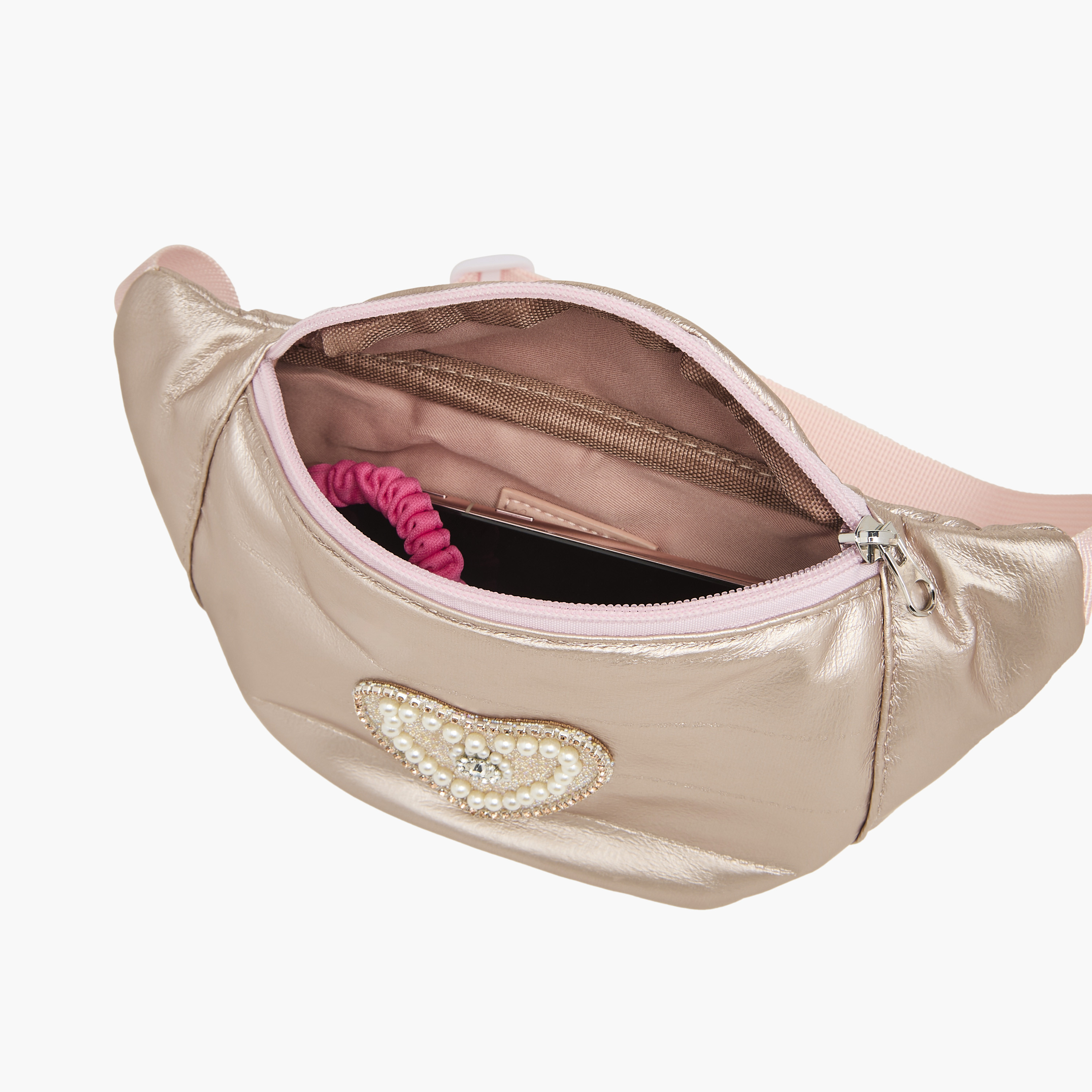 شنطة خصر بزينة قلب مع سحاب إغلاق من ليتل ميسي-travel-accessories-image-5