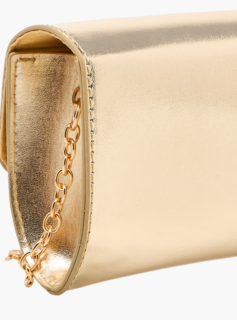 شنطة كروس بودي بحزام سلسلة وزينة فيونكة من فلورا بيلا-girls-accessories-bags-image-6
