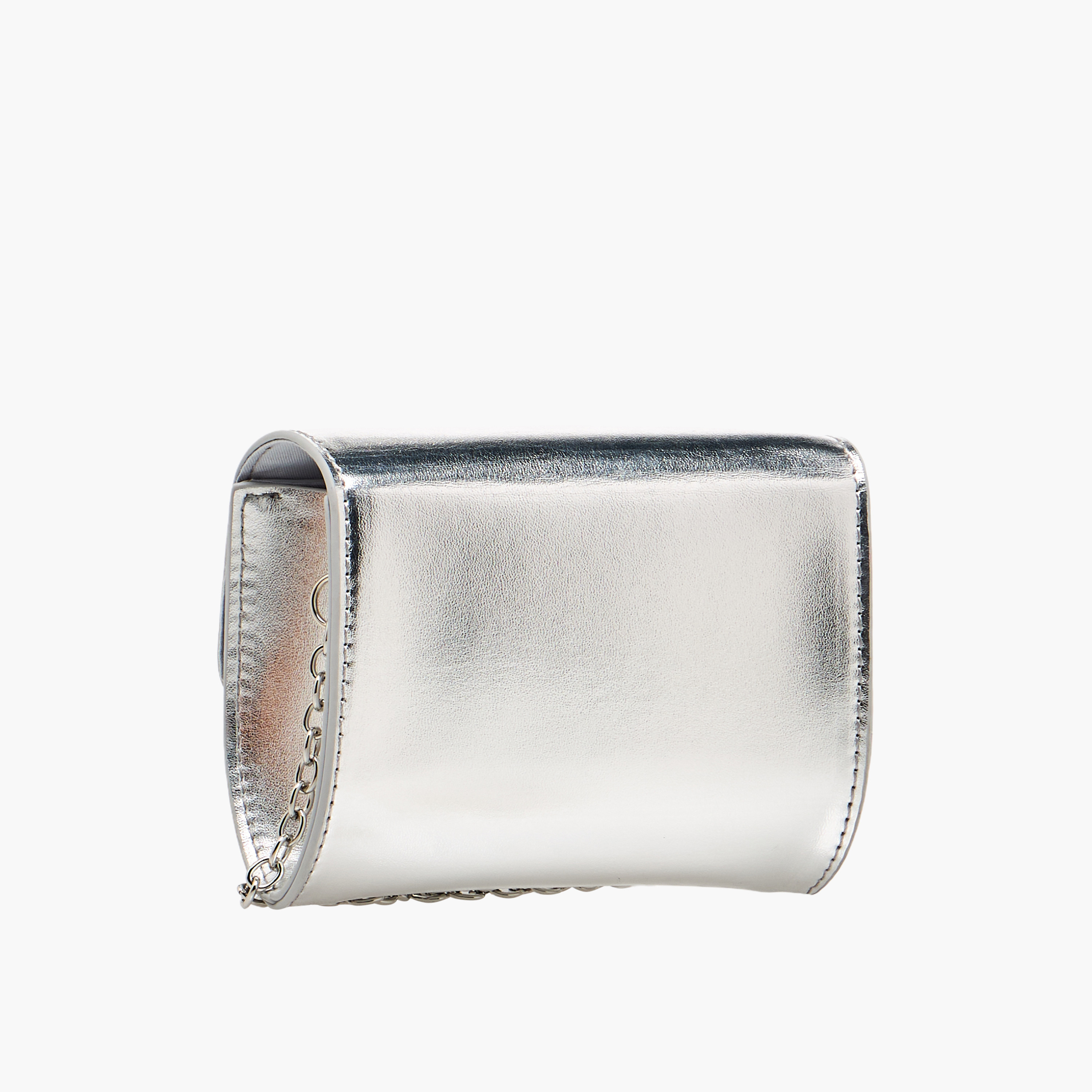 شنطة كروس بودي بحزام سلسلة وزينة فيونكة من فلورا بيلا-girls-accessories-bags-image-4