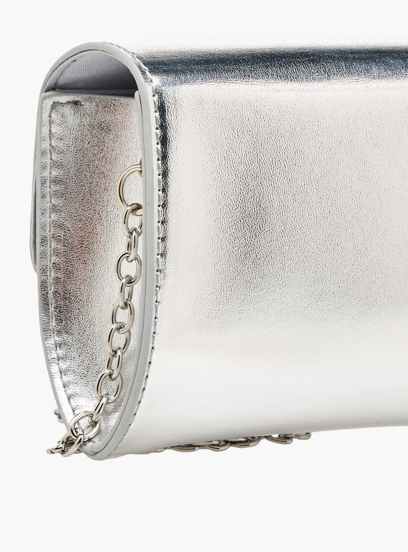 شنطة كروس بودي بحزام سلسلة وزينة فيونكة من فلورا بيلا-girls-accessories-bags-image-6