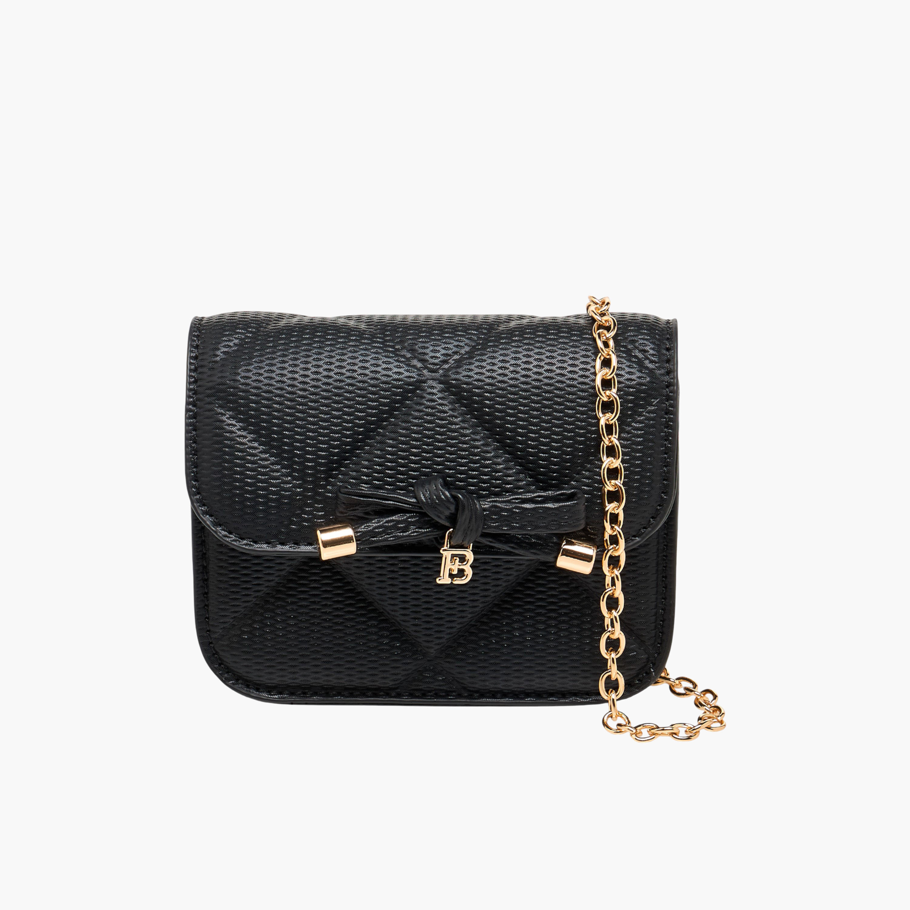 Flora Bella Quilted Crossbody Bag with Chain Strap-girls-accessories-bags-image-1