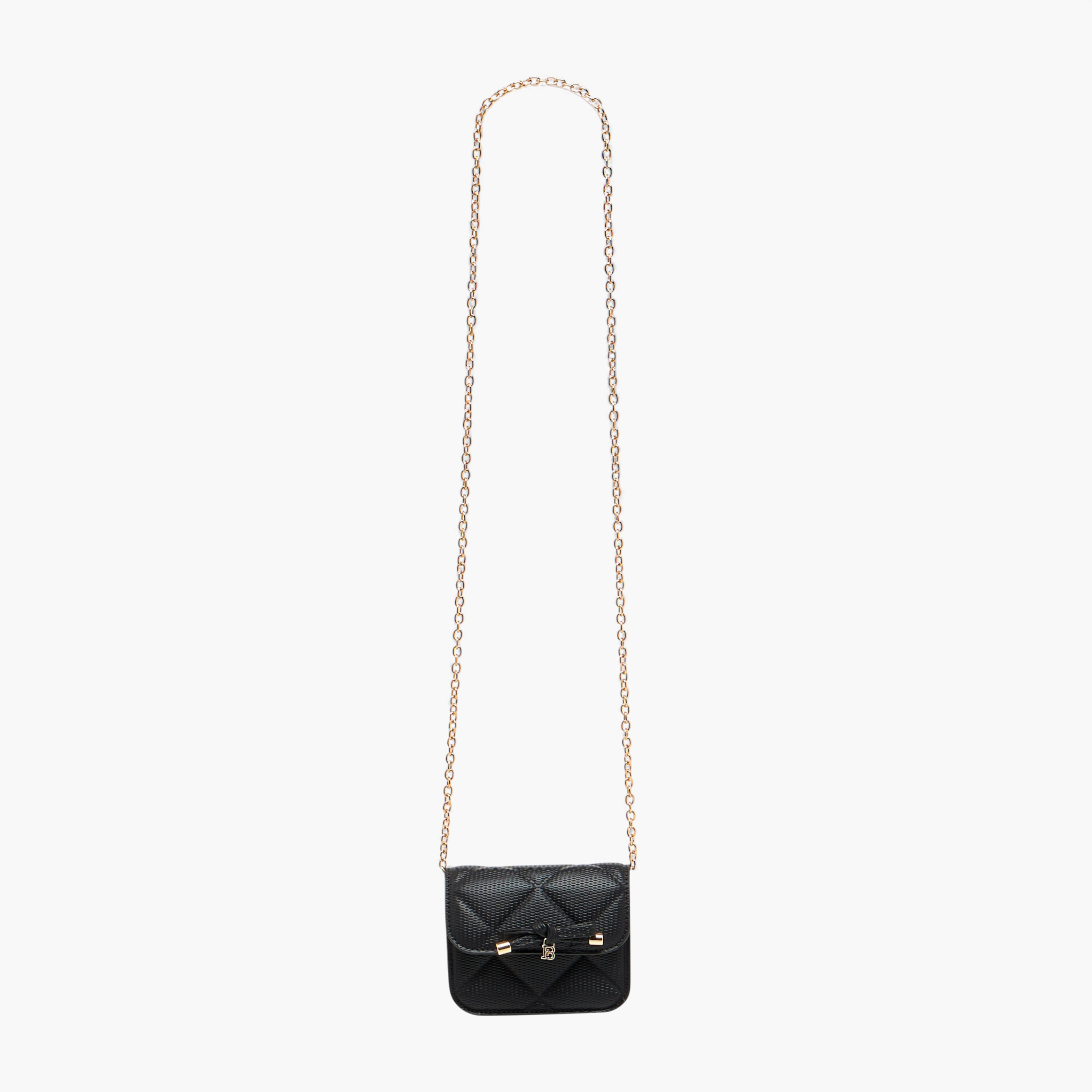 Flora Bella Quilted Crossbody Bag with Chain Strap-girls-accessories-bags-image-2