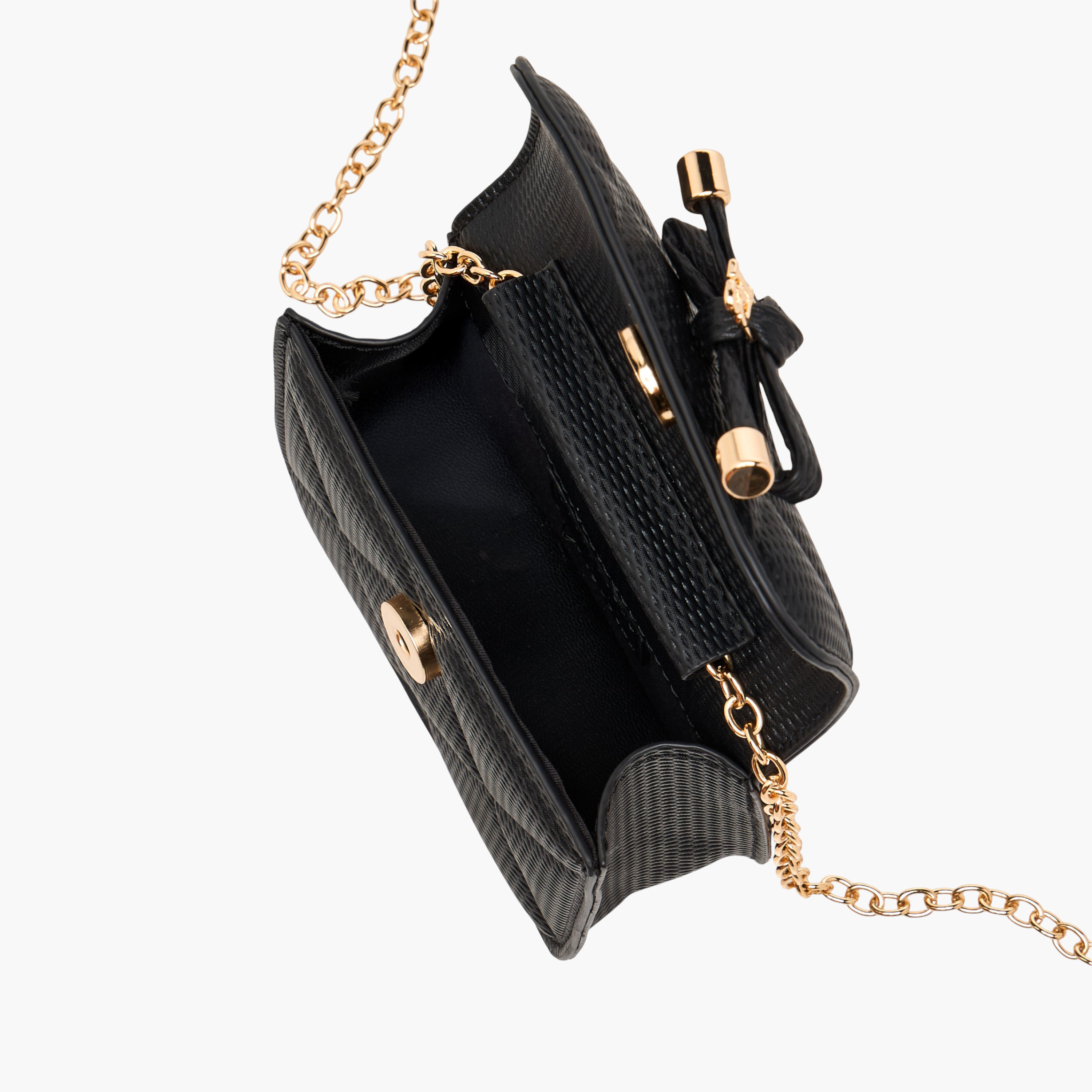 Flora Bella Quilted Crossbody Bag with Chain Strap-girls-accessories-bags-image-7