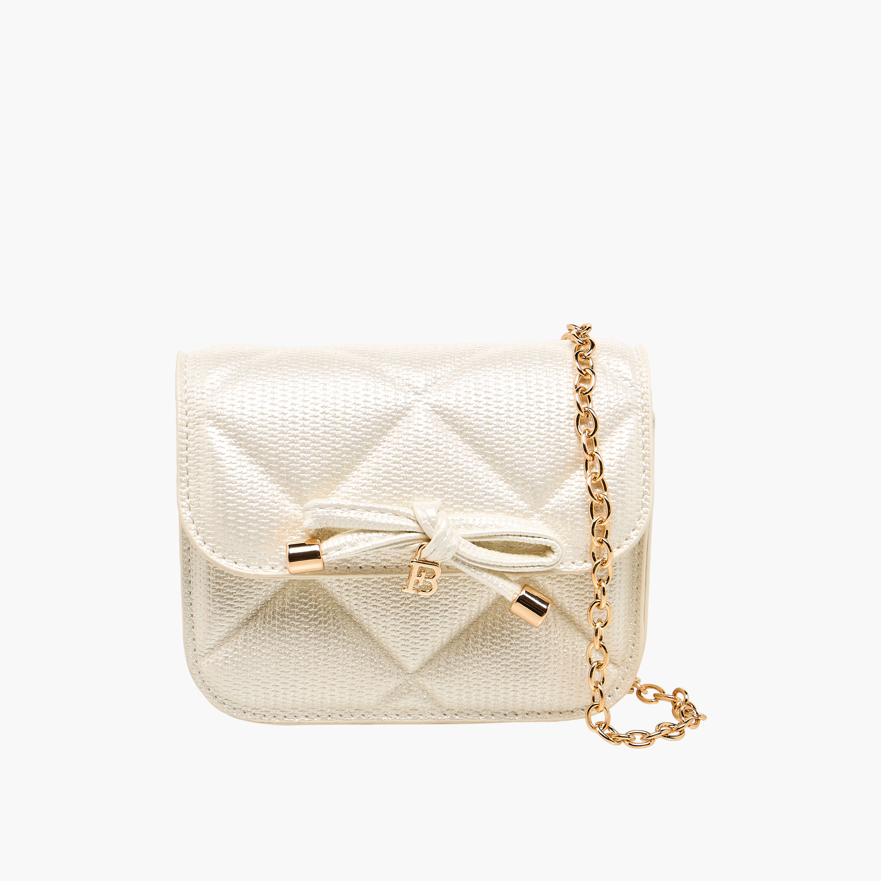 Flora Bella Quilted Crossbody Bag with Chain Strap-girls-accessories-bags-image-1