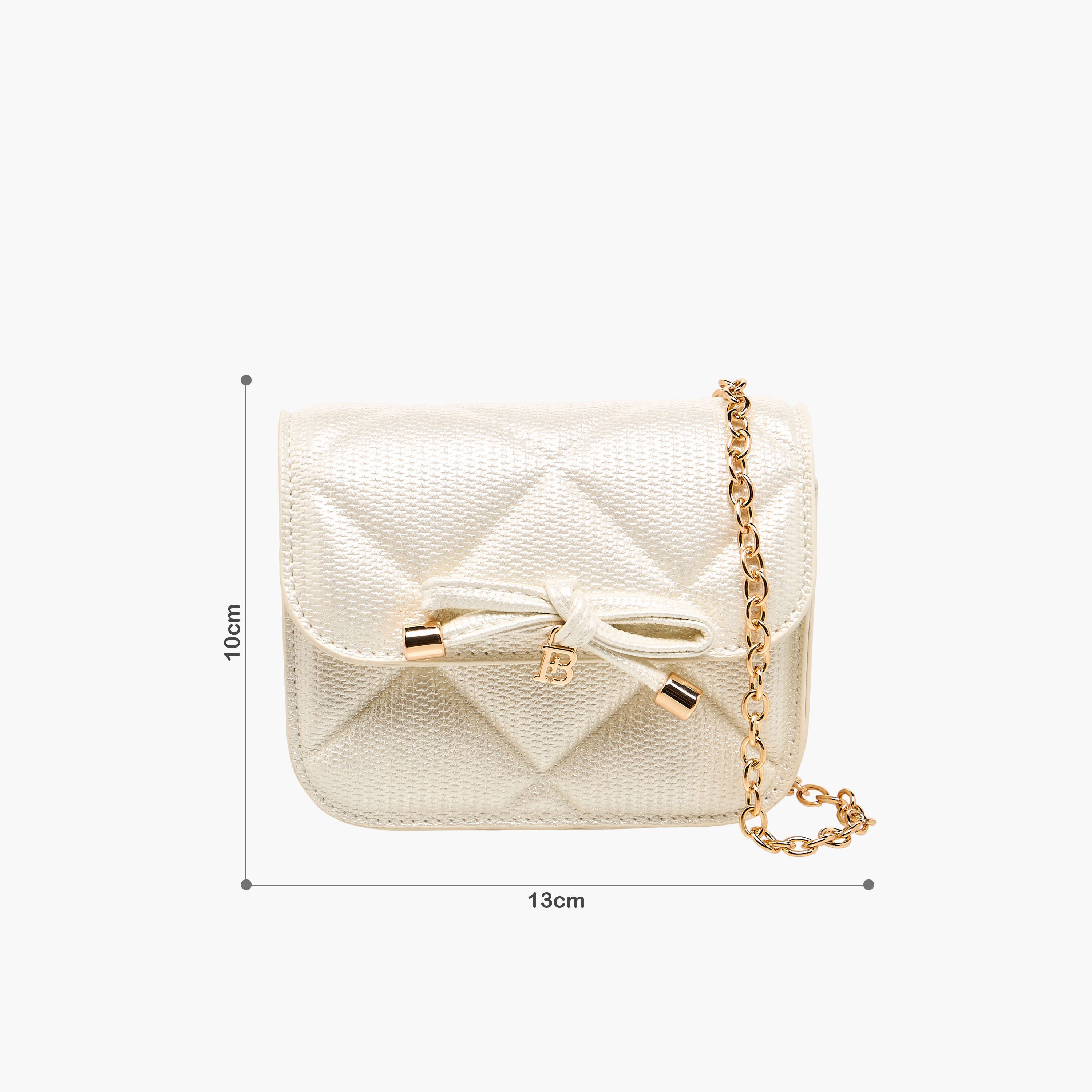 Flora Bella Quilted Crossbody Bag with Chain Strap-girls-accessories-bags-image-2