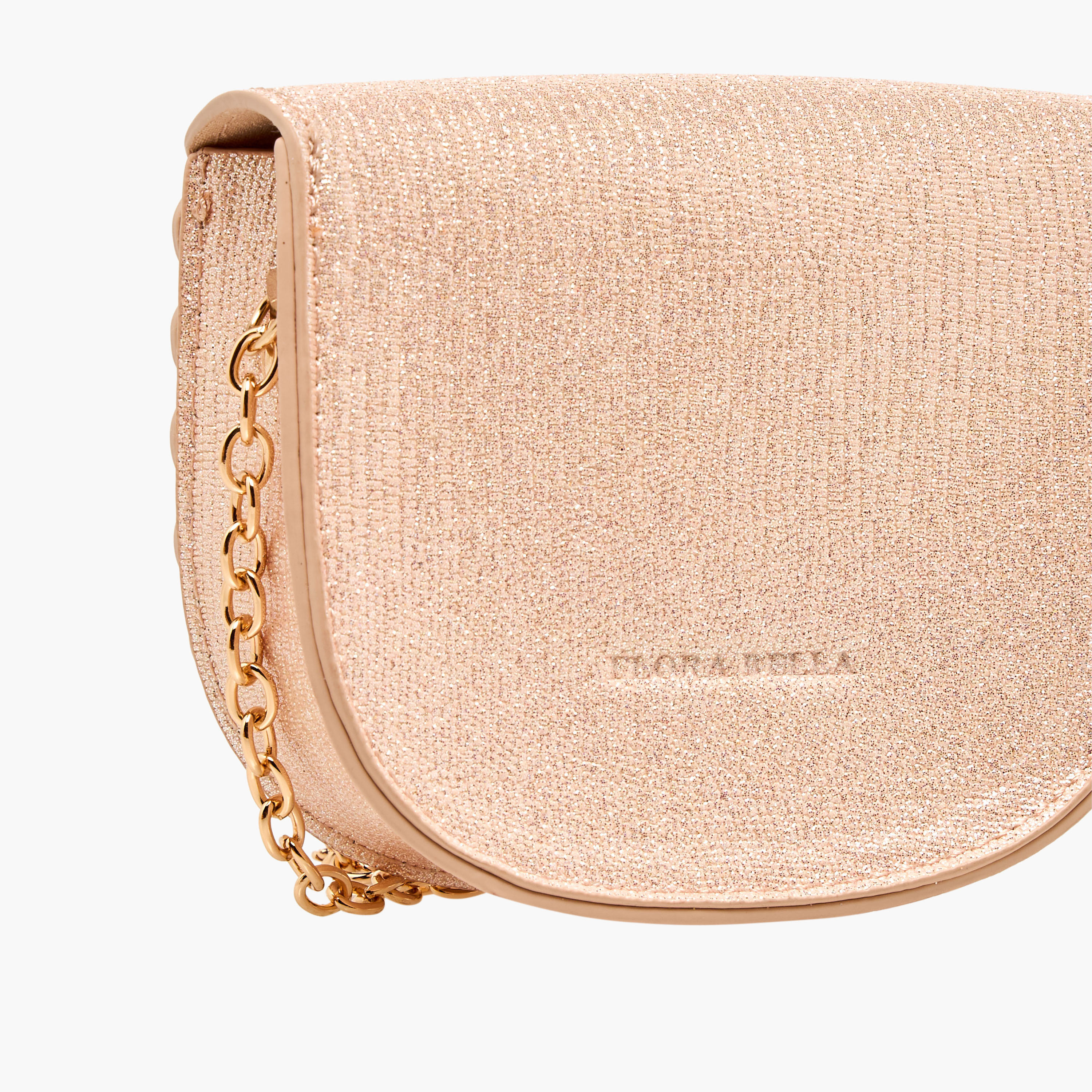 شنطة كروس بودي بحزام سلسلة وزينة زهرة من فلورا بيلا-girls-accessories-bags-image-5