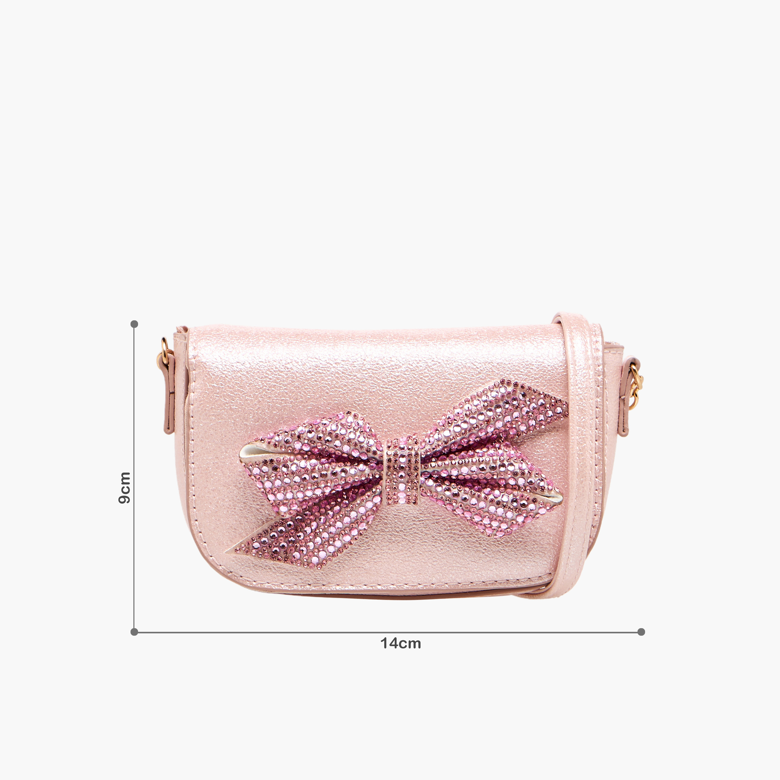Flora Bella Embellished Bow Crossbody Bag with Chain Strap-girls-accessories-bags-image-2