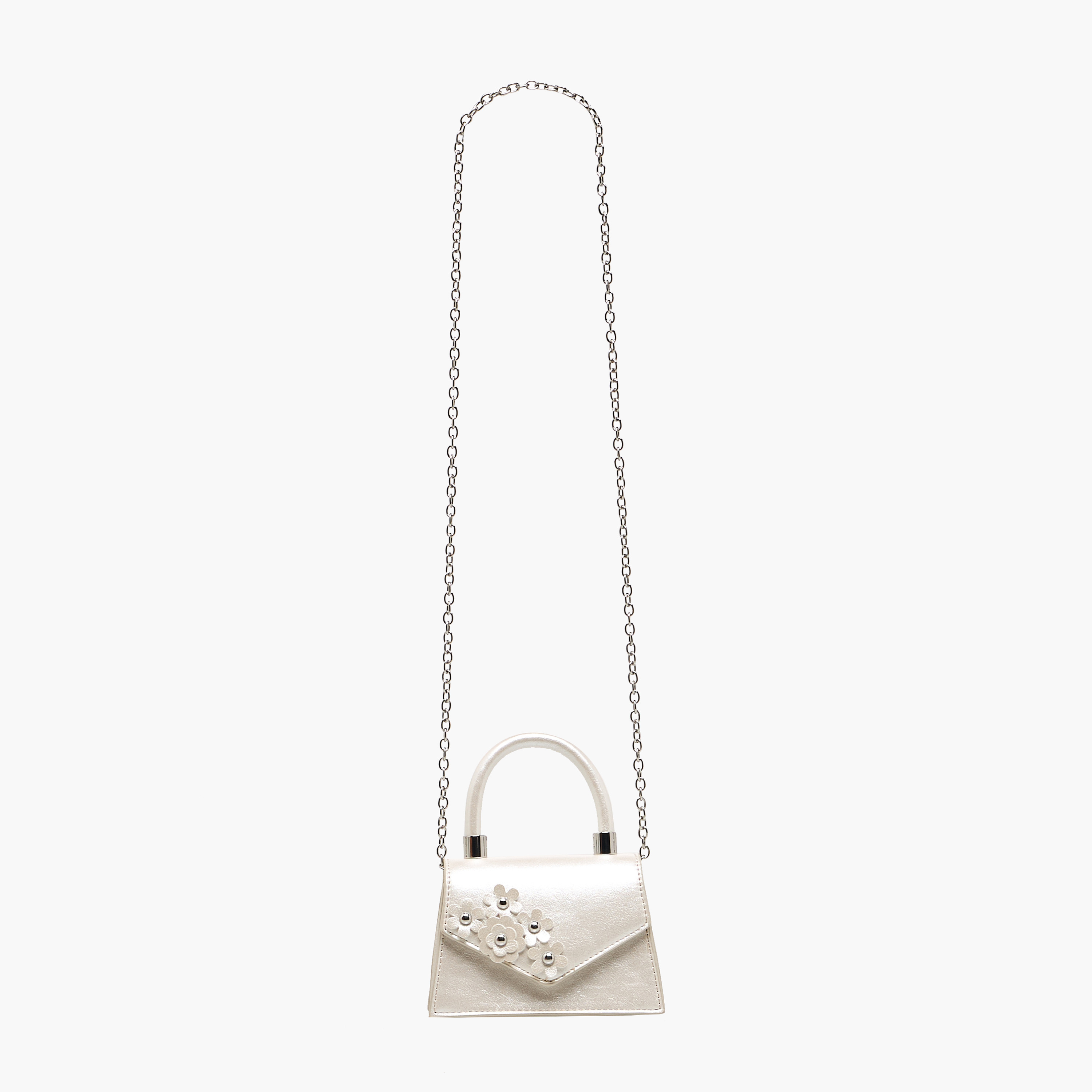 شنطة كروس بودي بحزام سلسلة وزينة زهور من فلورا بيلا-girls-accessories-bags-image-3