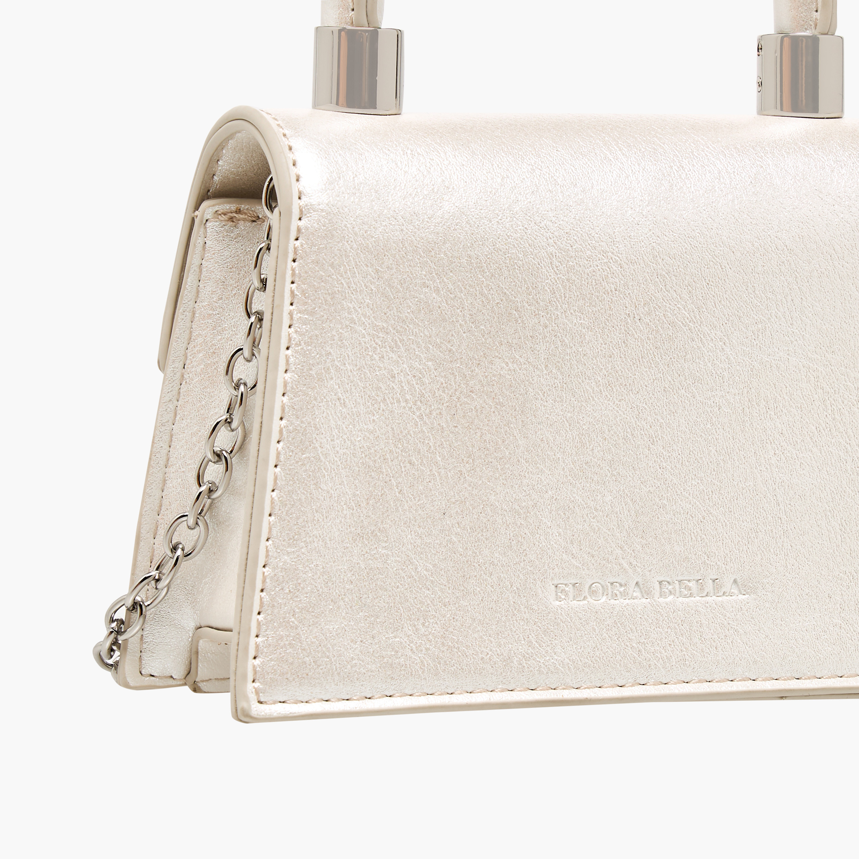 شنطة كروس بودي بحزام سلسلة وزينة زهور من فلورا بيلا-girls-accessories-bags-image-6