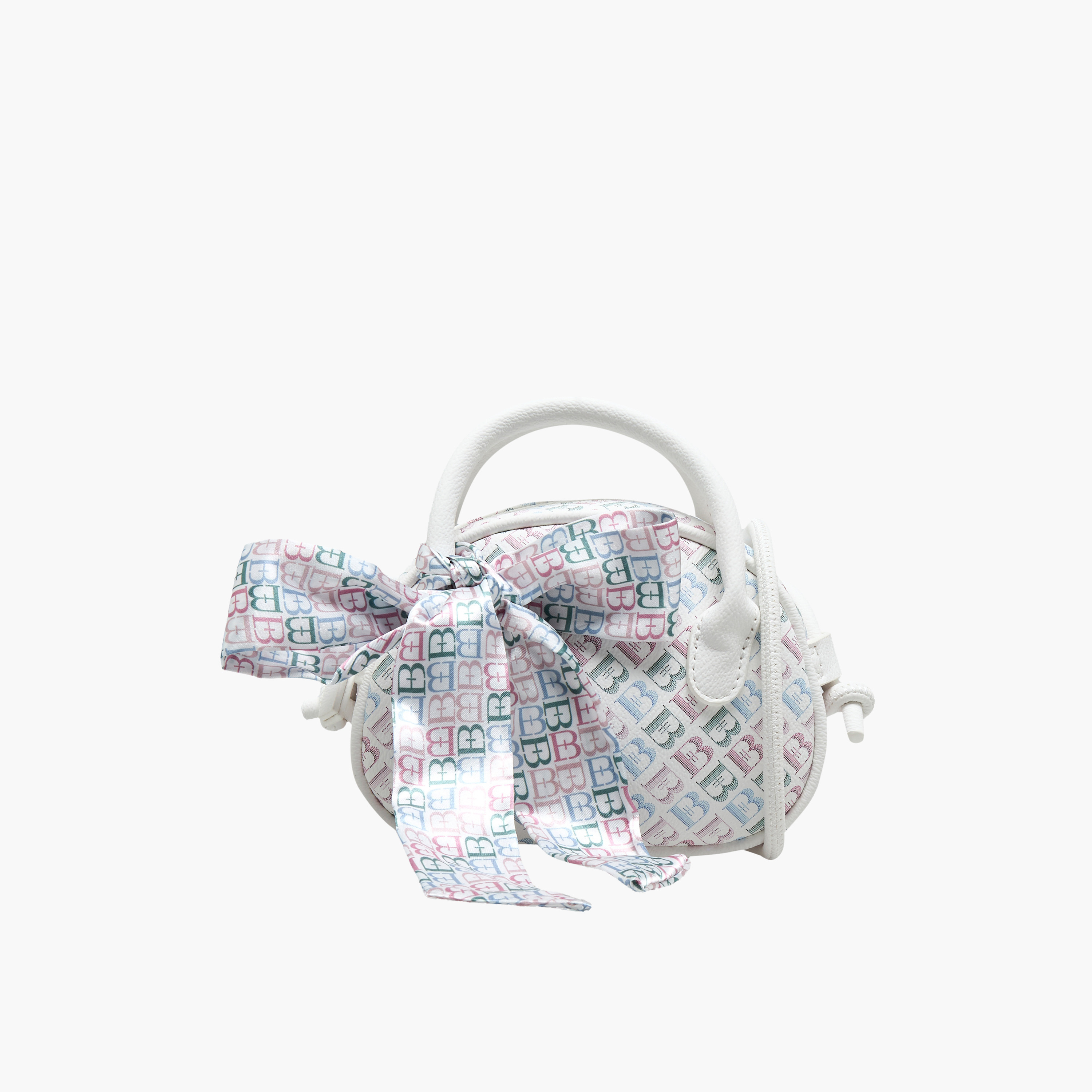 شنطة كروس بودي بمقبض مزدوج وطبعات مونوجرام من فلورا بيلا-girls-accessories-bags-image-1