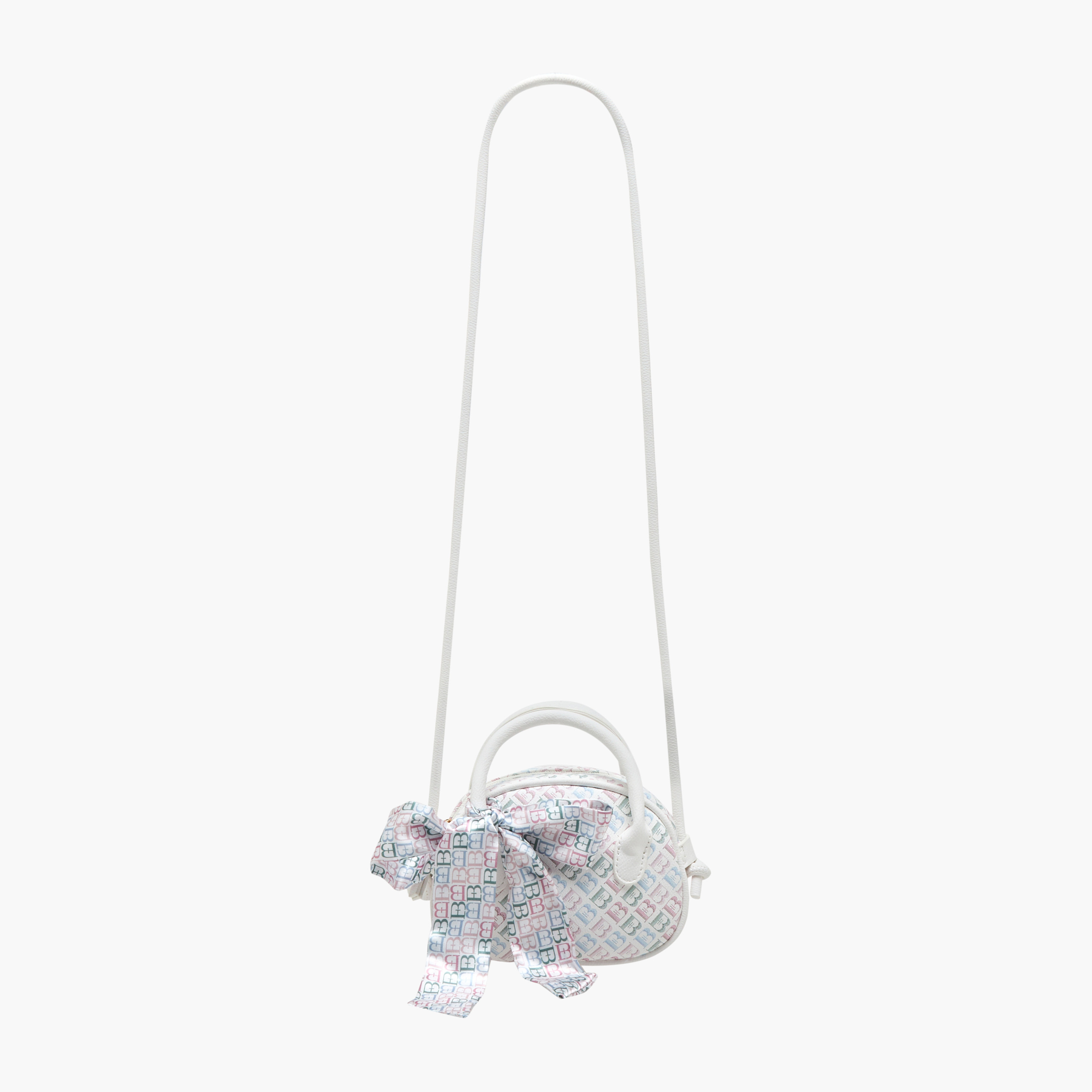 شنطة كروس بودي بمقبض مزدوج وطبعات مونوجرام من فلورا بيلا-girls-accessories-bags-image-3