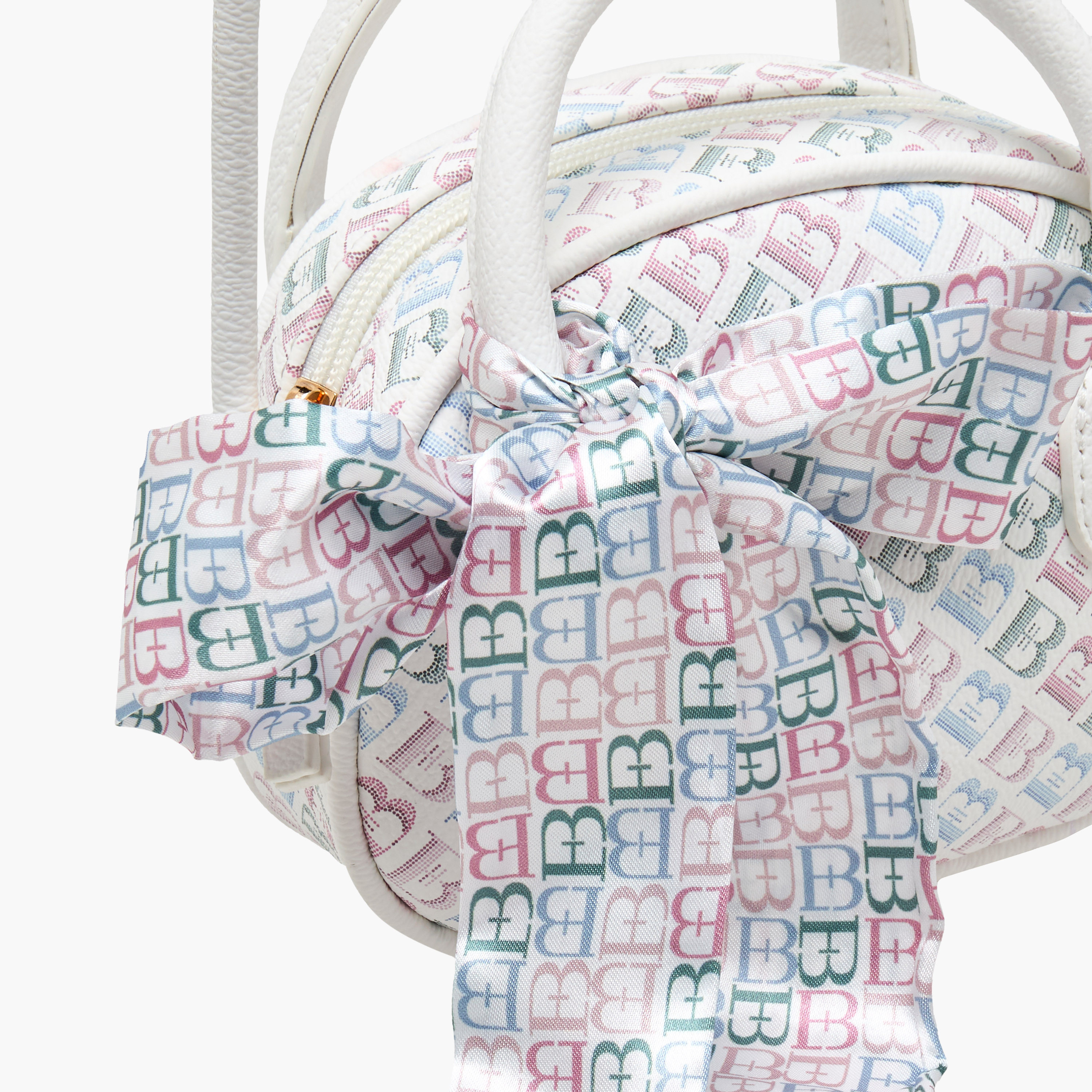 شنطة كروس بودي بمقبض مزدوج وطبعات مونوجرام من فلورا بيلا-girls-accessories-bags-image-5