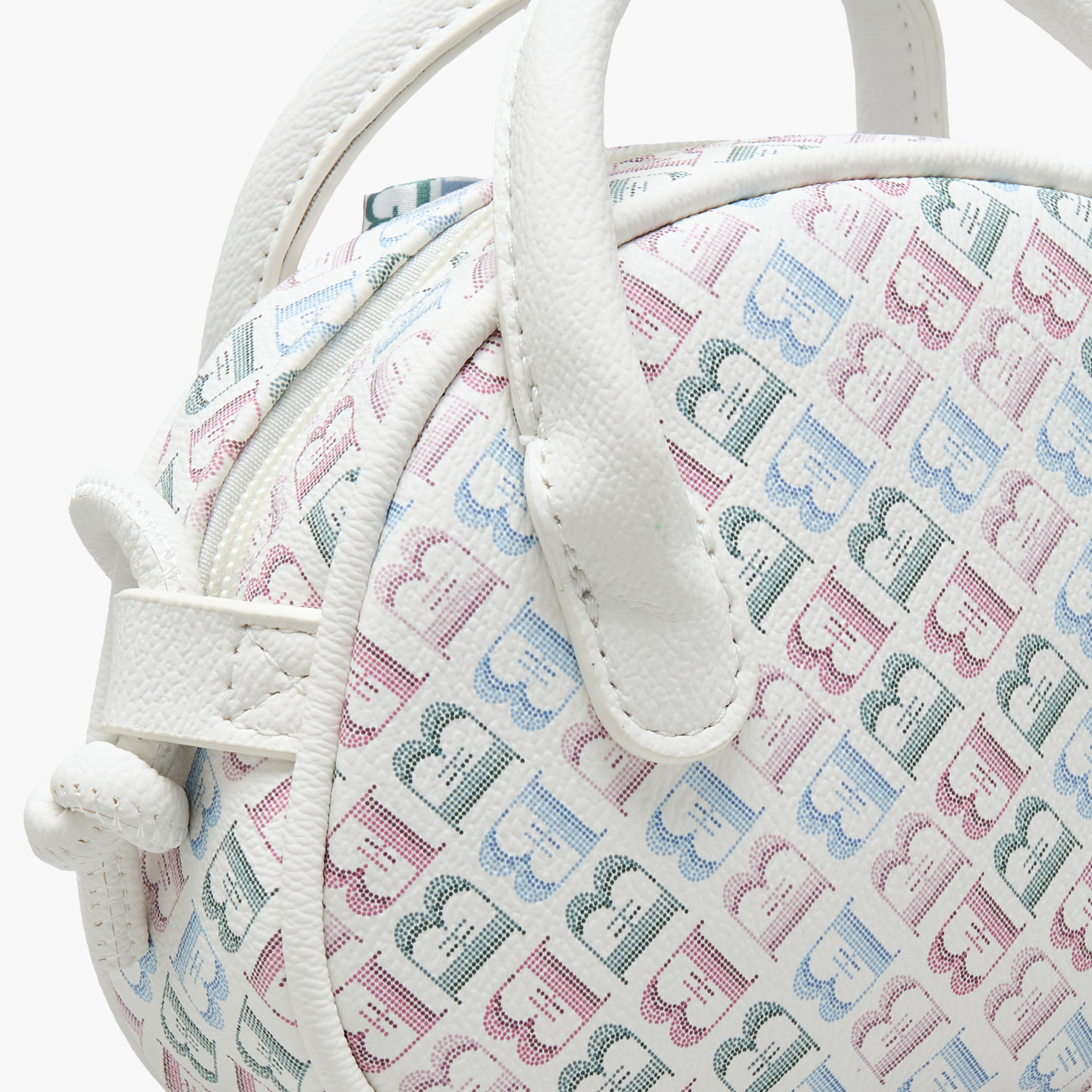 شنطة كروس بودي بمقبض مزدوج وطبعات مونوجرام من فلورا بيلا-girls-accessories-bags-image-6