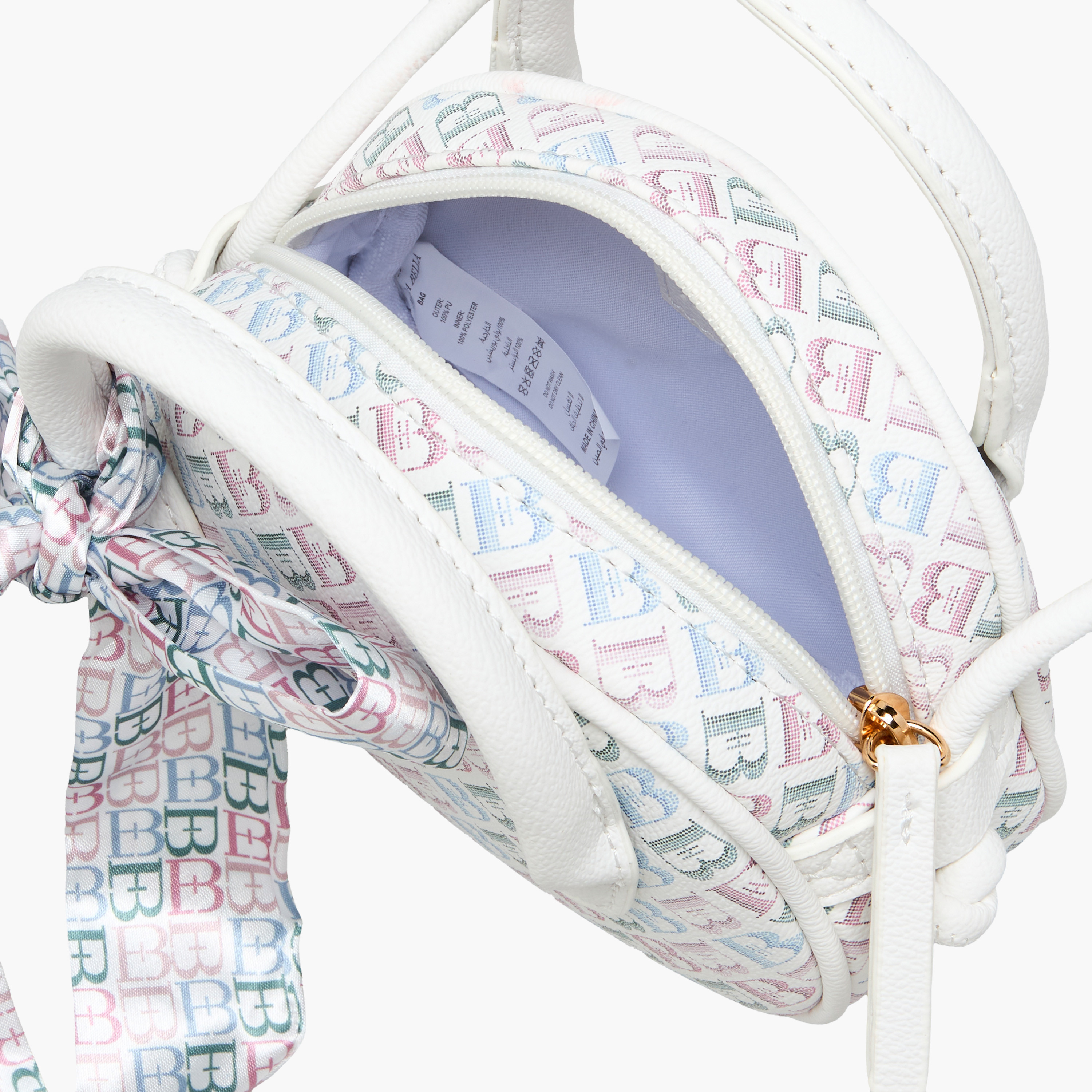 شنطة كروس بودي بمقبض مزدوج وطبعات مونوجرام من فلورا بيلا-girls-accessories-bags-image-8