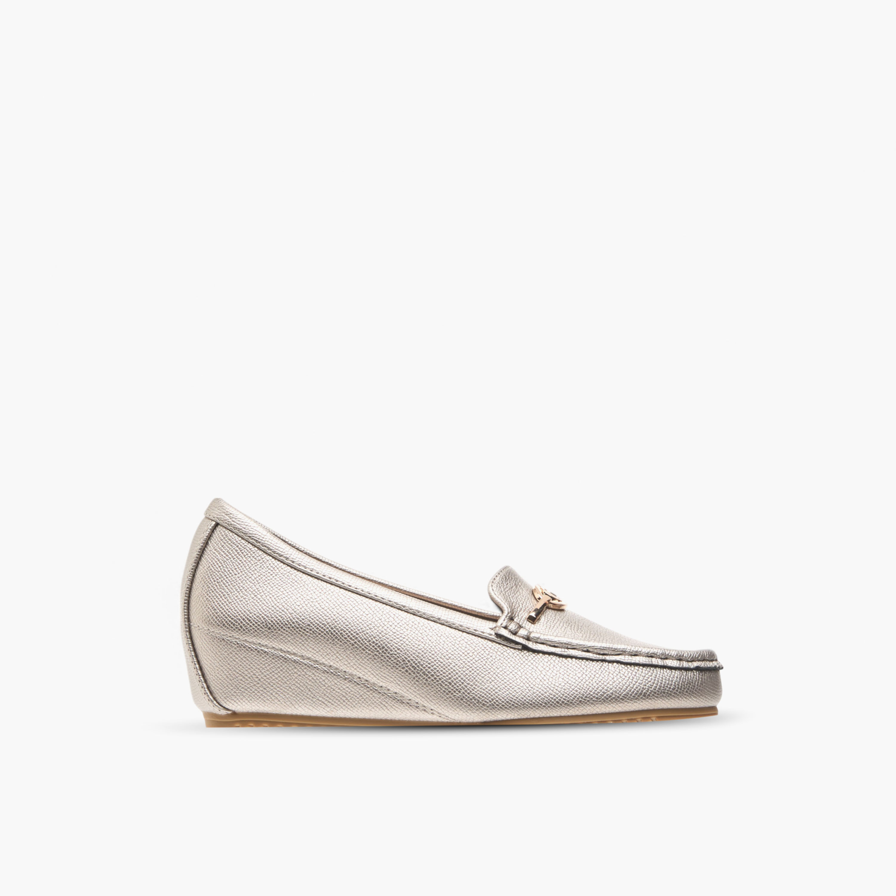 Le Confort Metal Accent Slip-On Comfort Loafers with Wedge Heels-women-shoes-loafersandmoccasins-image-3