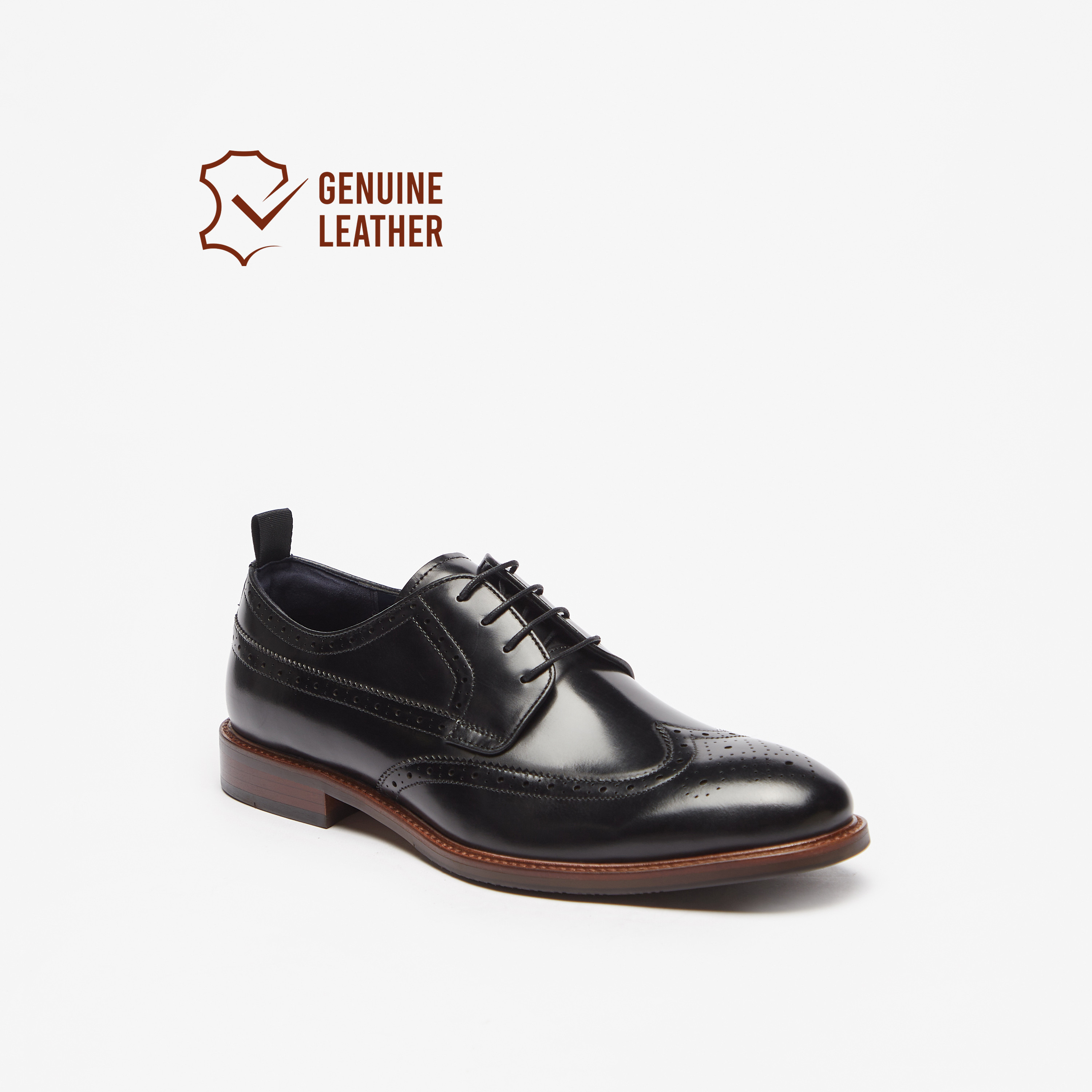 Genuine leather hot sale shoes online