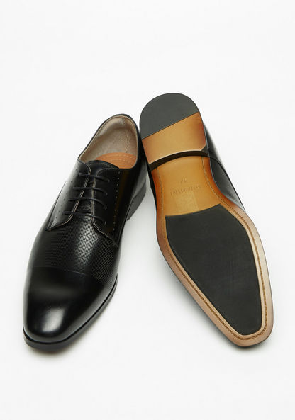 Duchini Men's Derby Shoes with Lace-Up Closure-Men%27s Formal Shoes-image-2
