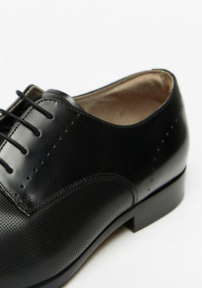 Duchini Men's Derby Shoes with Lace-Up Closure-Men%27s Formal Shoes-image-5