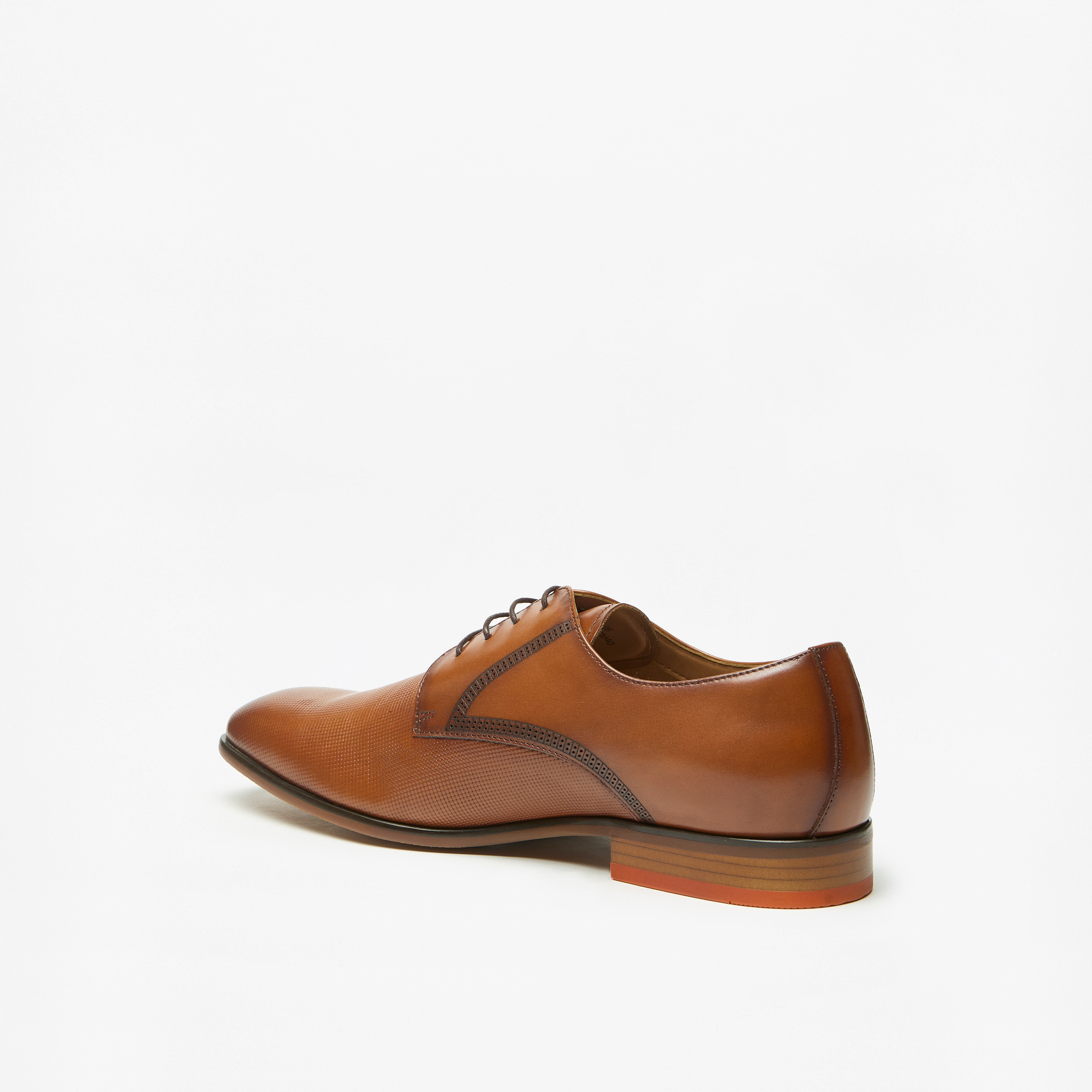 Duchini Men's Leather Derby Shoes with Lace-Up Closure-men-shoes-formalshoes-image-2