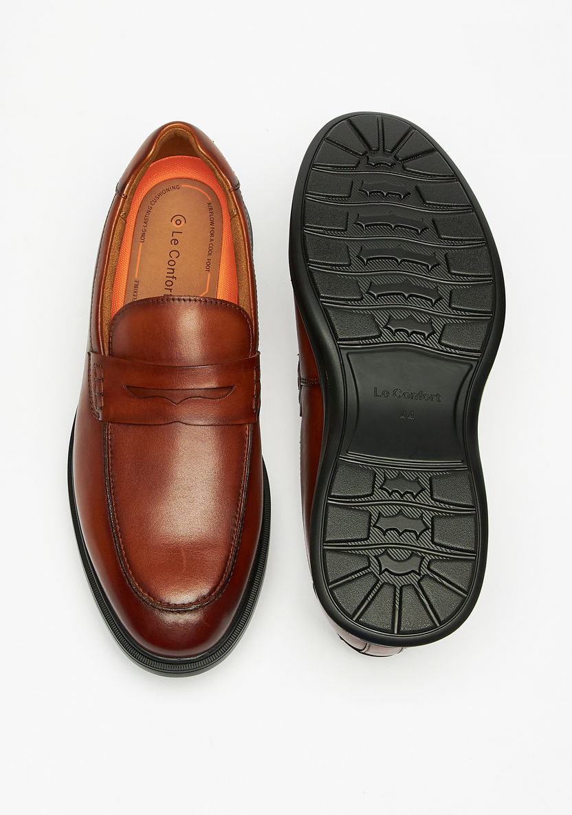 Le Confort Solid Slip-On Penny Loafers-Loafers-image-6