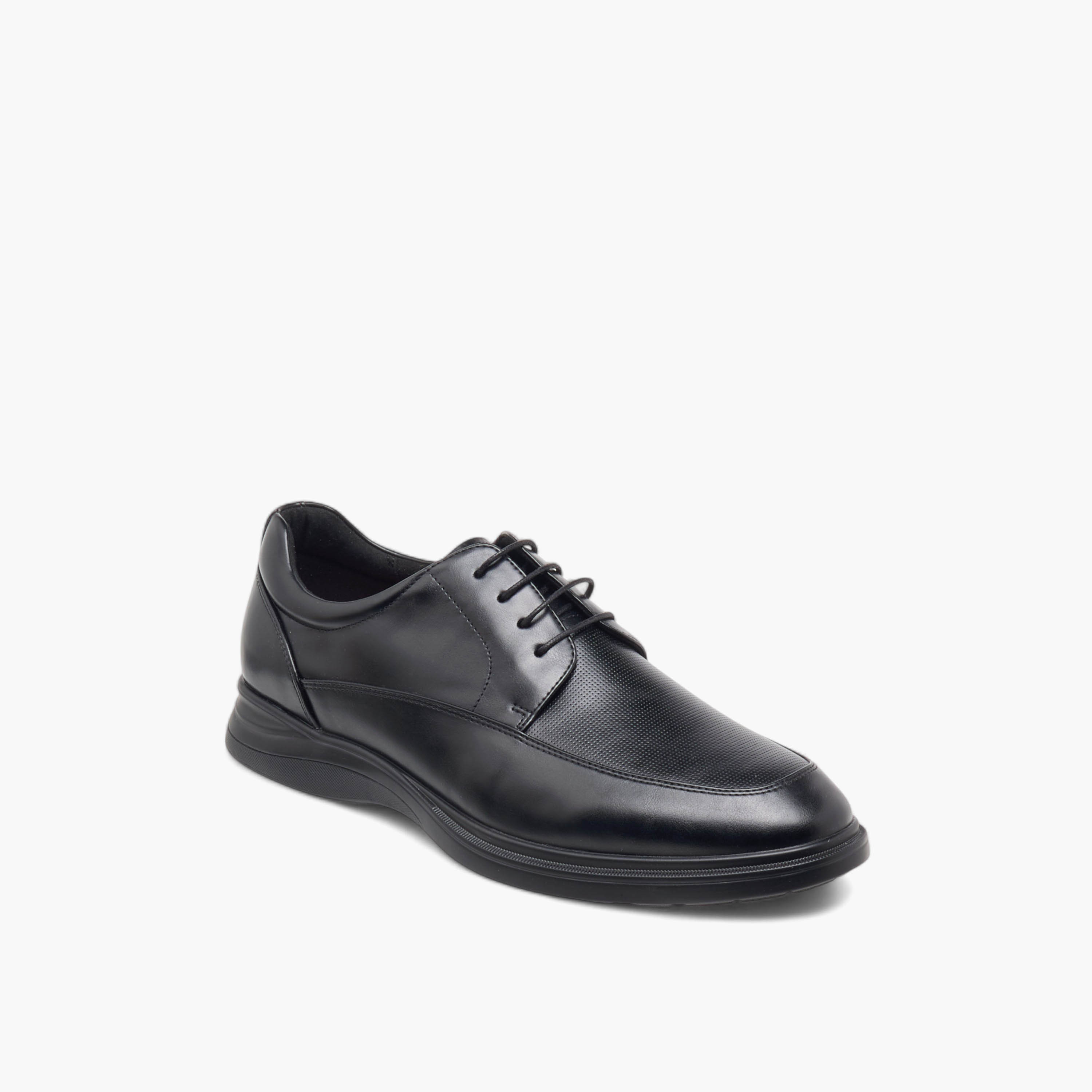 Le Confort Textured Lace-Up Derby Shoes-men-shoes-formalshoes-image-3