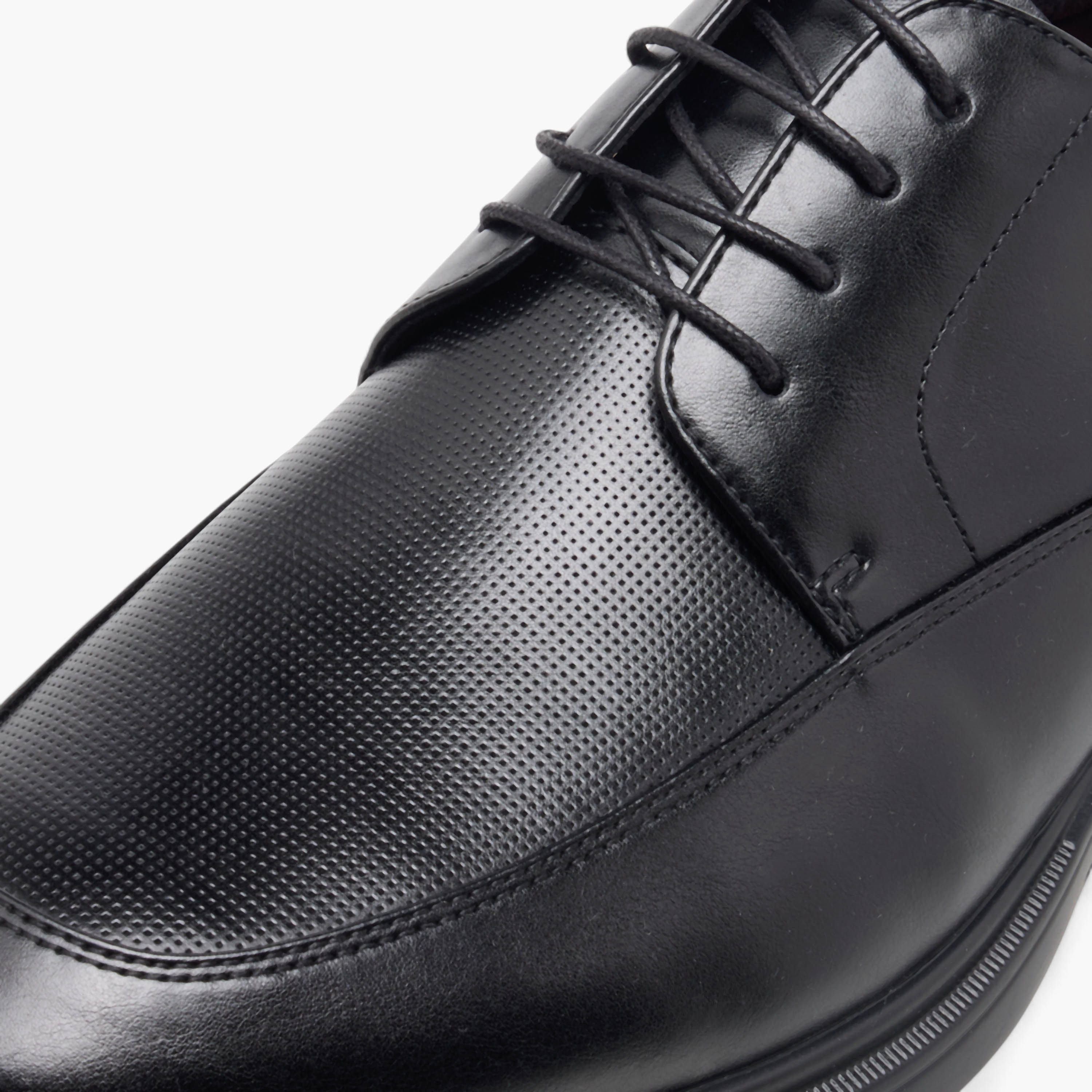 Le Confort Textured Lace-Up Derby Shoes-men-shoes-formalshoes-image-5