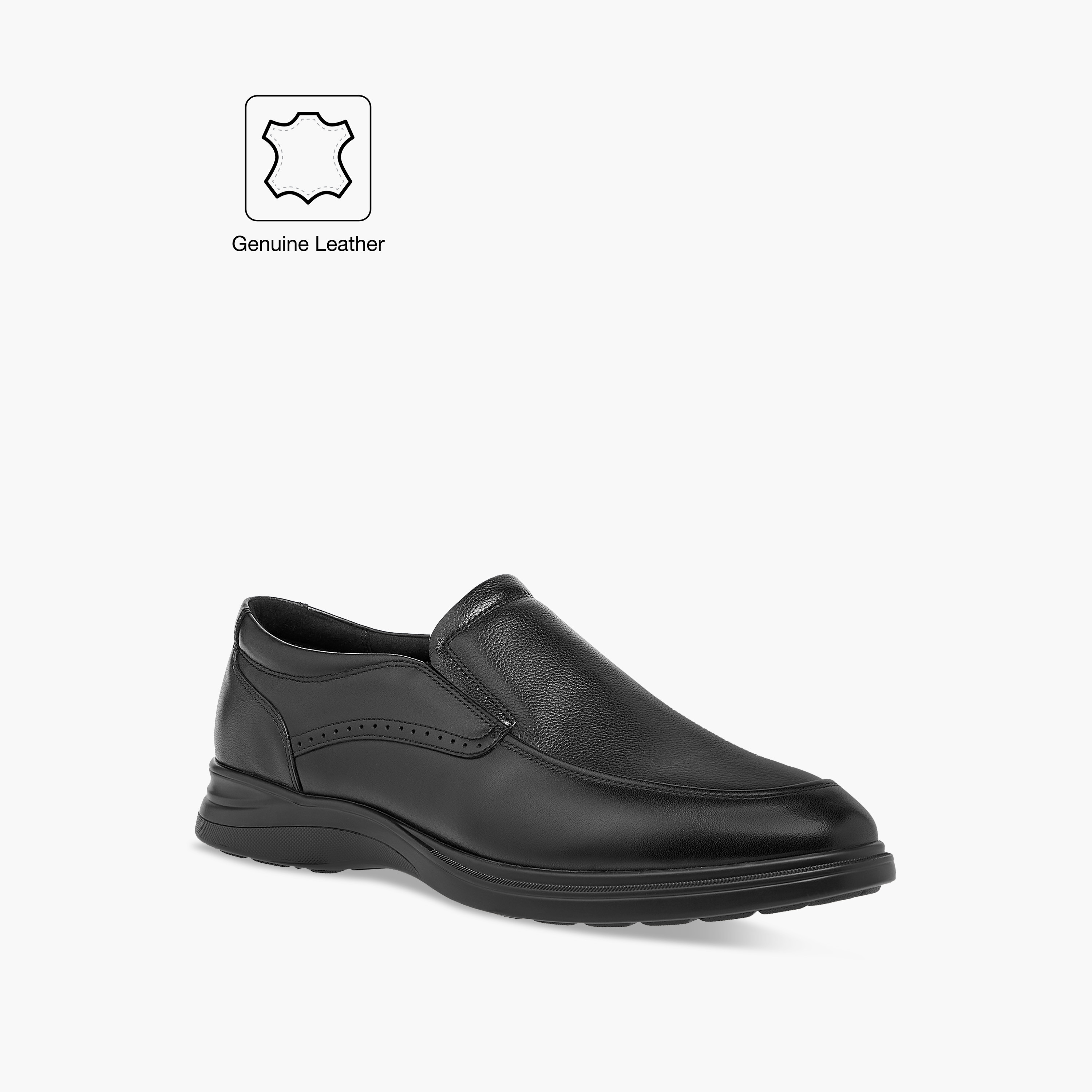 Le Confort Leather Textured Slip-On Loafers-men-shoes-loafersandmoccasins-image-4