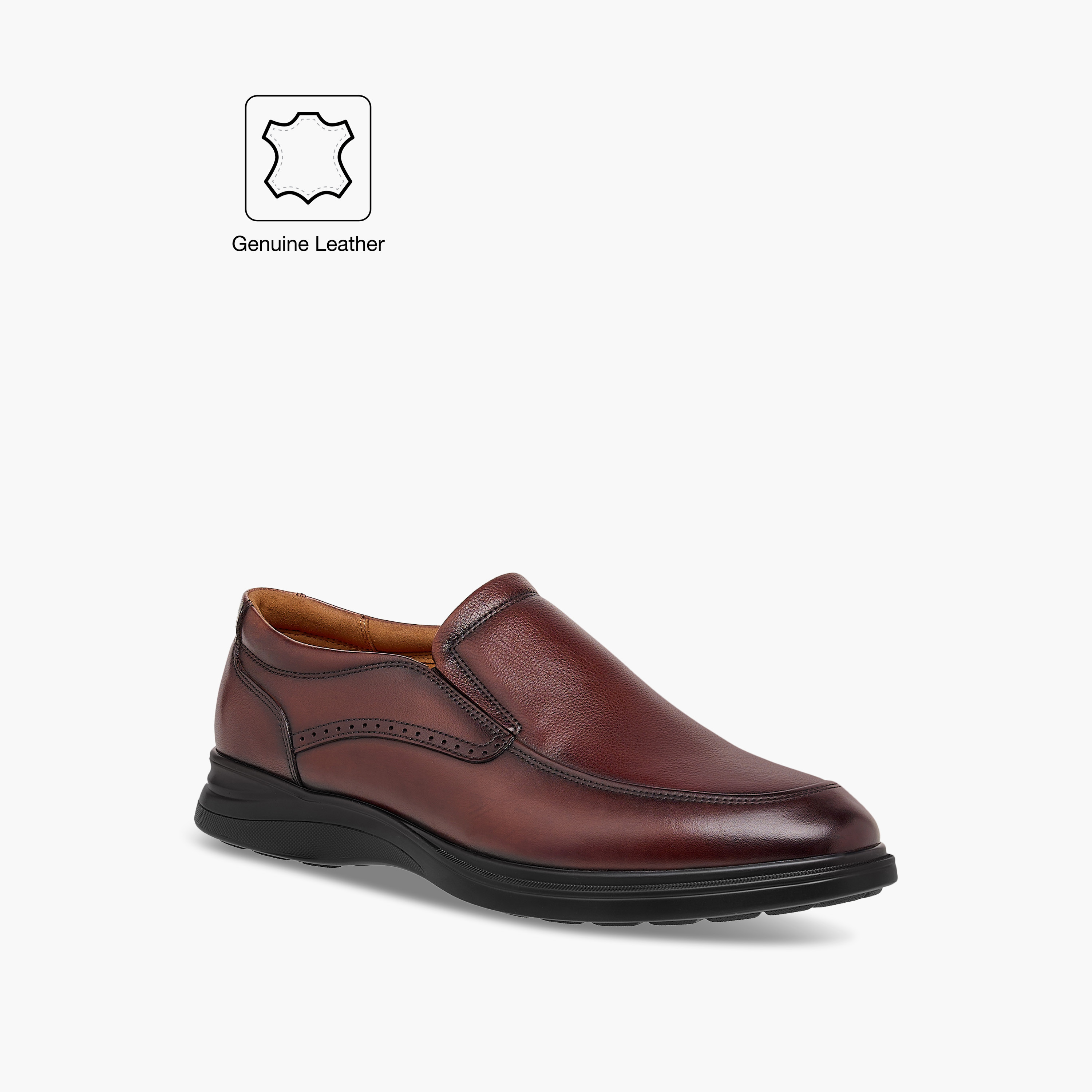 Le Confort Leather Textured Slip-On Loafers-men-shoes-loafersandmoccasins-image-2